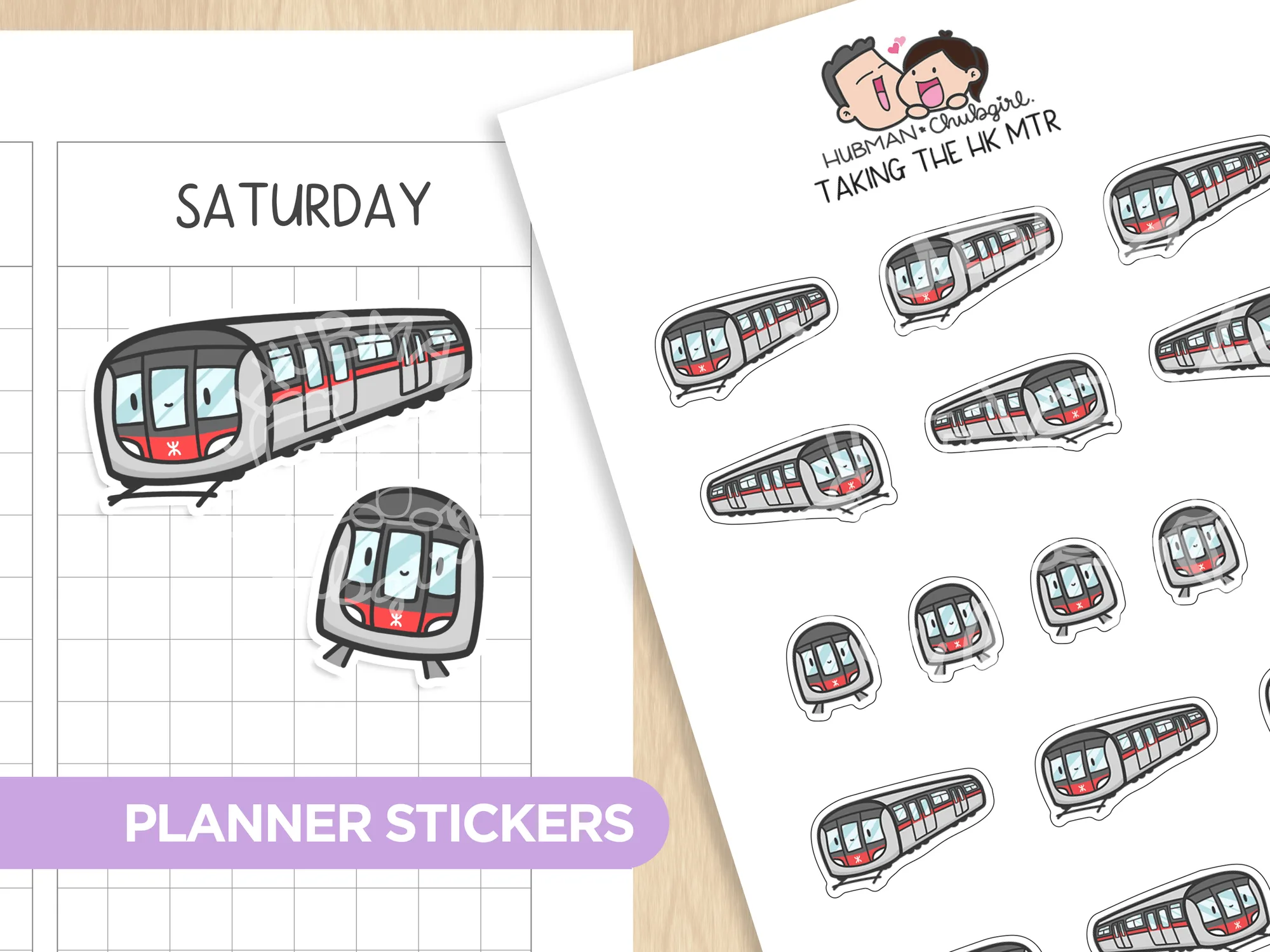 Taking the HK Mtr Planner Stickers