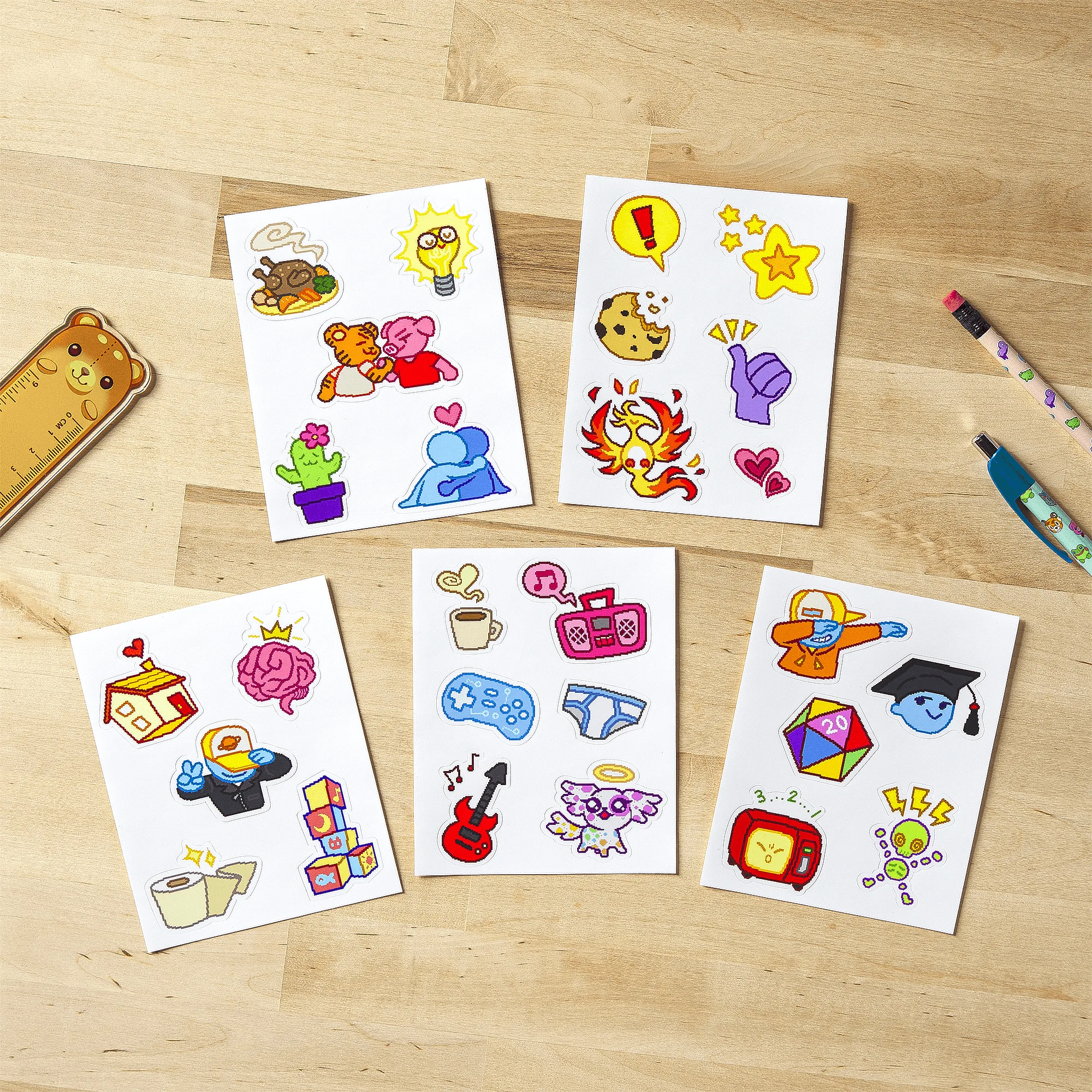 Unpacking Sticker Sheet Set