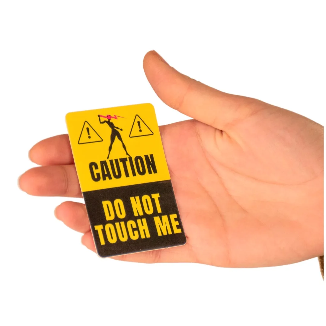 Do Not Touch Me Sticker - Runner 2x3 Inch Sticker