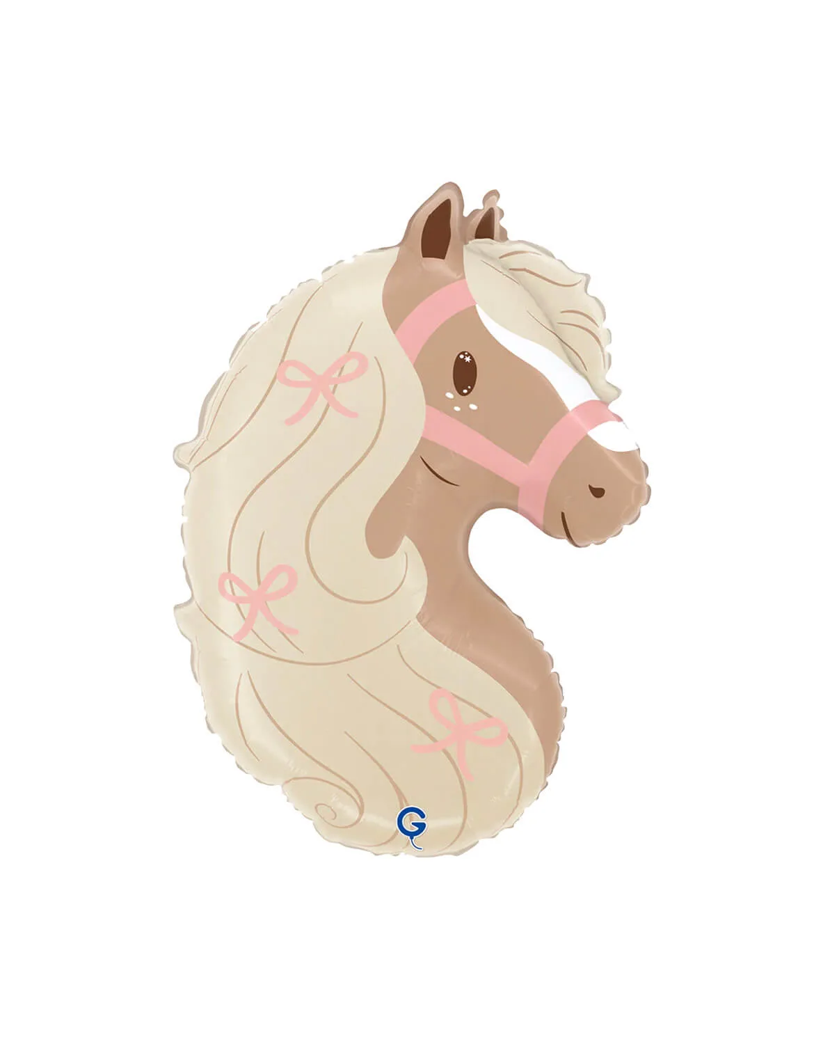 Boho Pony Head Shaped Foil Balloon
