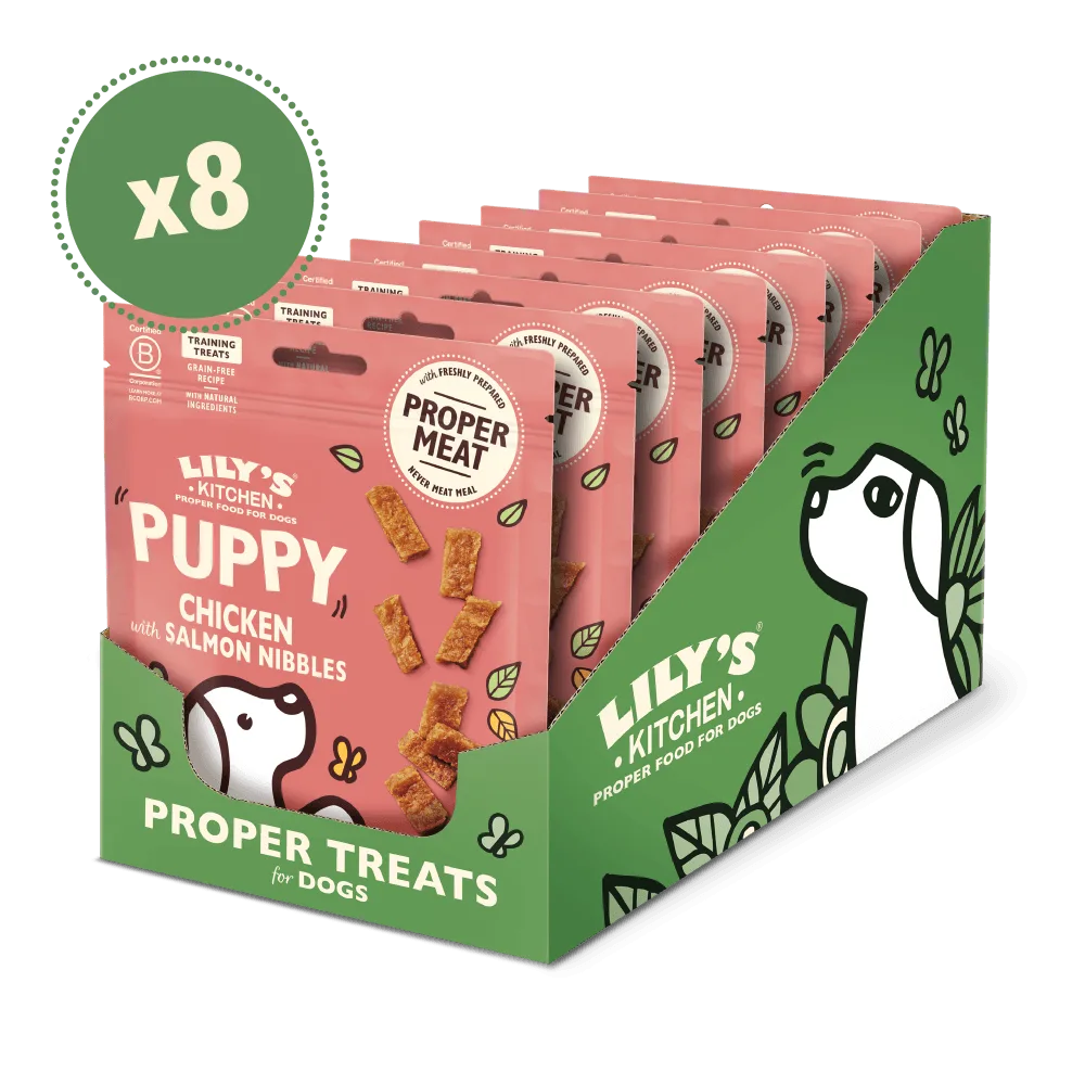 Chicken Nibbles with Salmon Puppy Treats (8 x 70g)