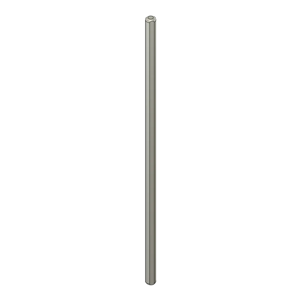 Axle 4x120 mm profile, galvanized