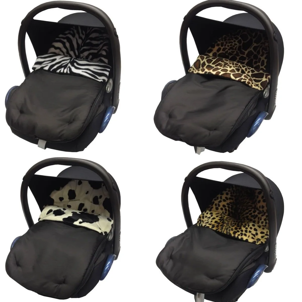 Chancelière pour siège auto à motif animal / Cosy Toes compatible avec Roma - Compatible avec tous les modèles