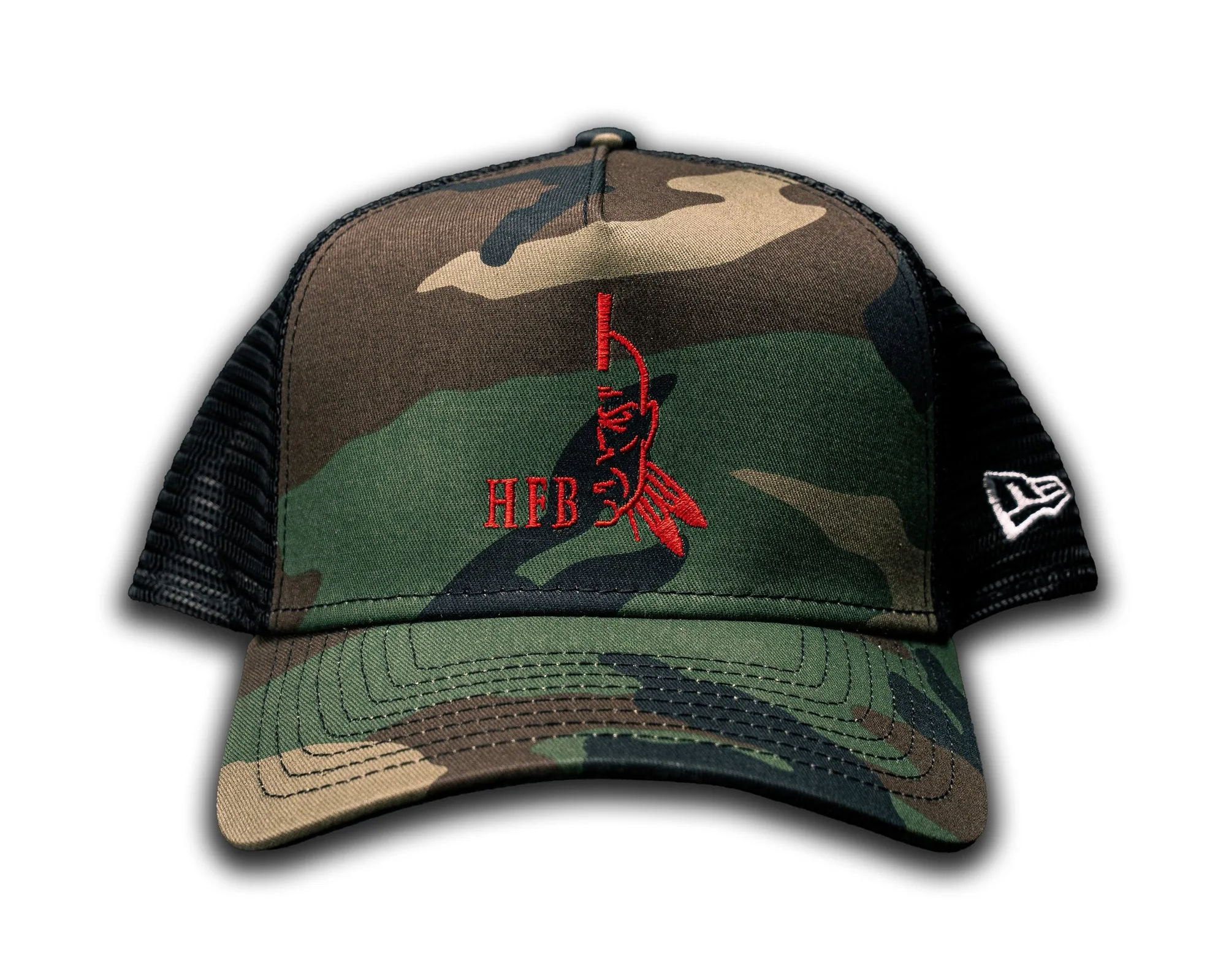 Casquette trucker HFB Logo M81 avec mesh noir