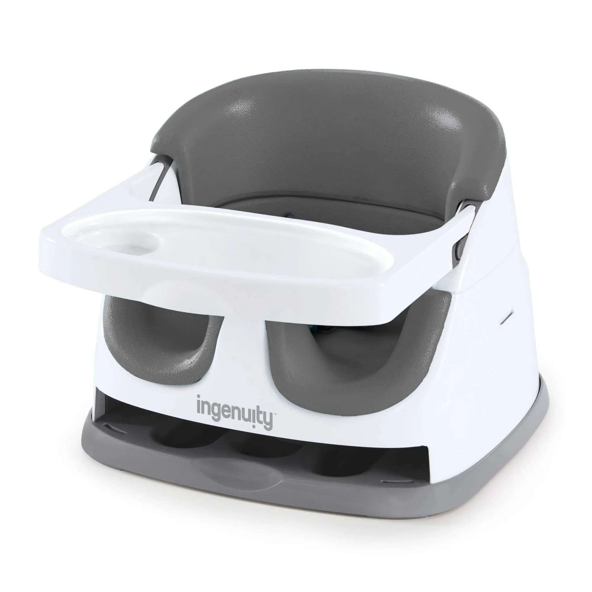 Ingenuity Baby Base 2-in-1 Booster Feeding and Floor Seat, Slate STORE LAB