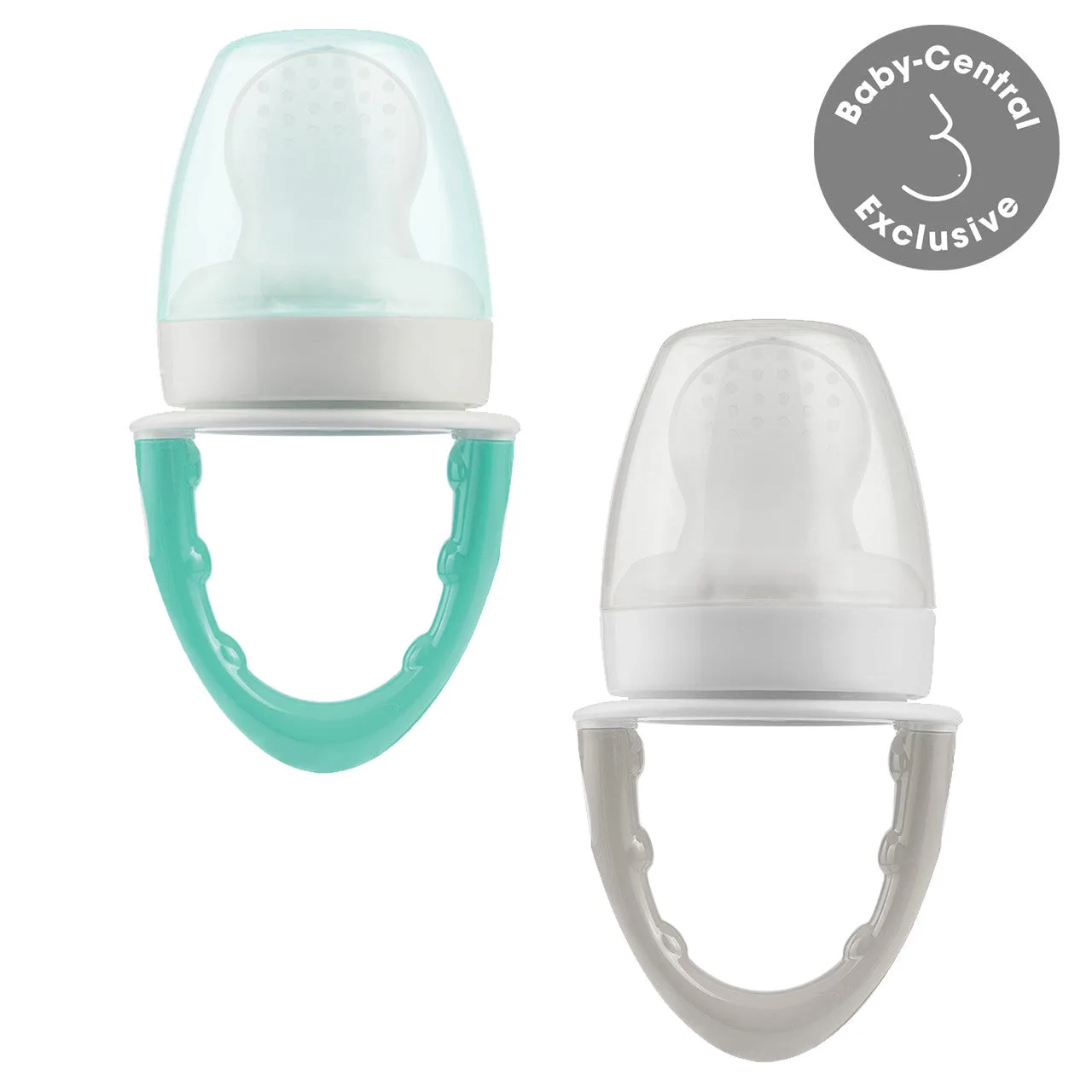 Dr Brown's Distributeur en silicone 2 pièces, gris et menthe
