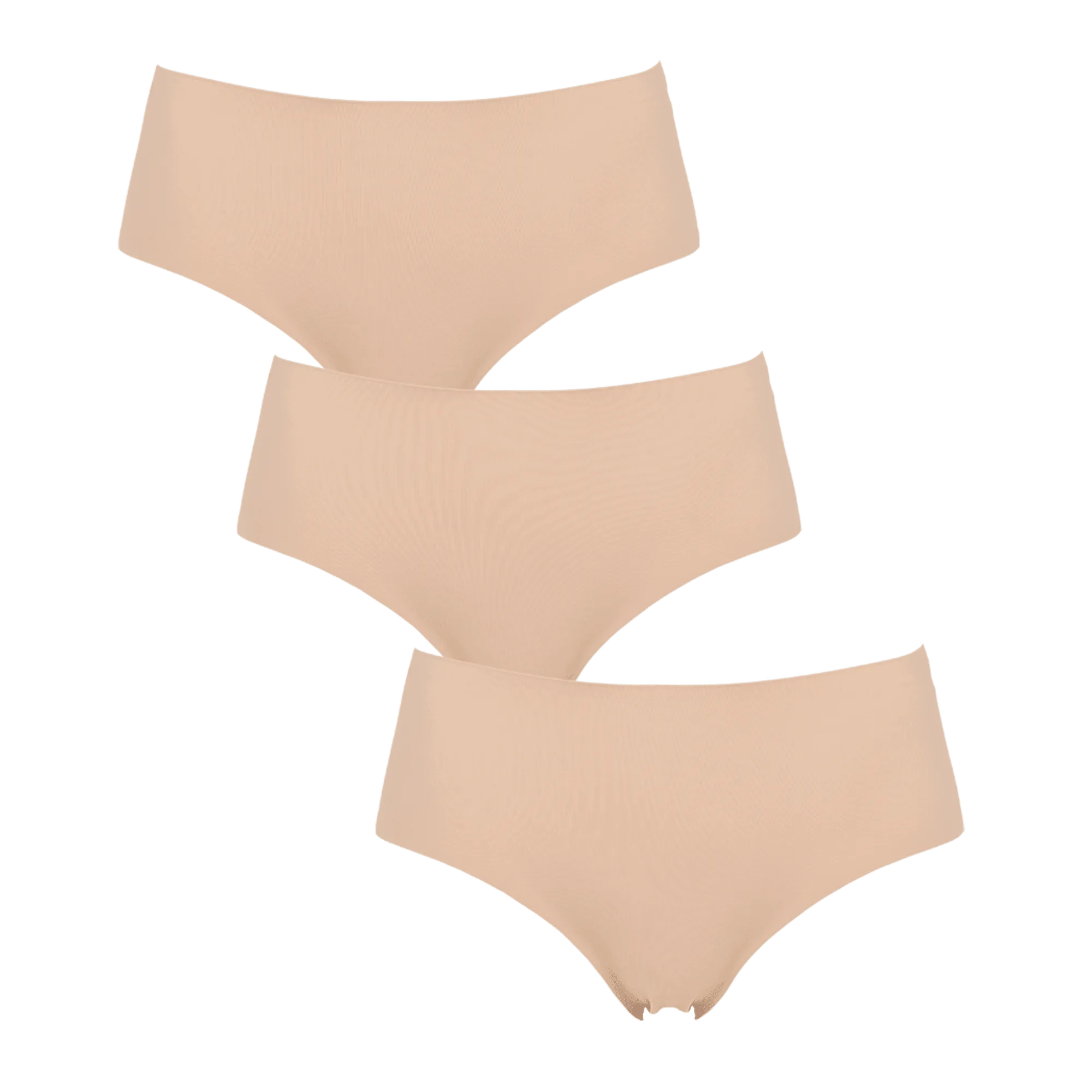 Seamless tai 3-pack cotton - Nude