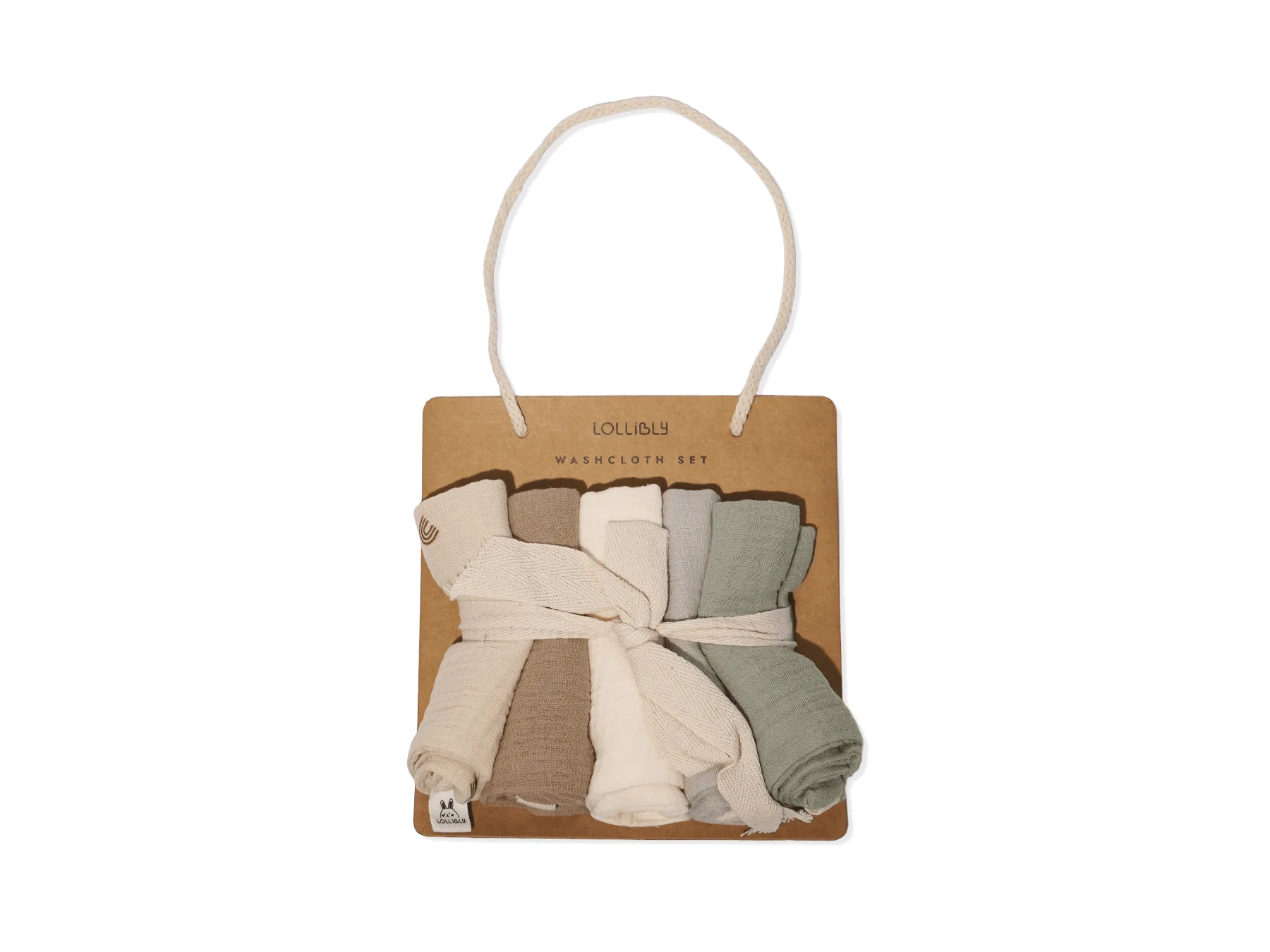 Lollibly Baby Washcloth Set (Set of 5)