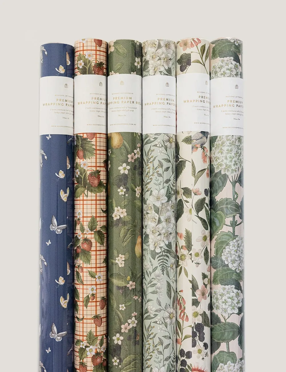 Geschenkpapierrollen-Set - 6 x 3m Rollen (18 Meter)