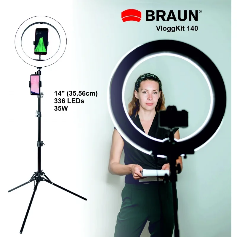 How to Use BRAUN VloggKit 140 Ring Light for Better Videos
