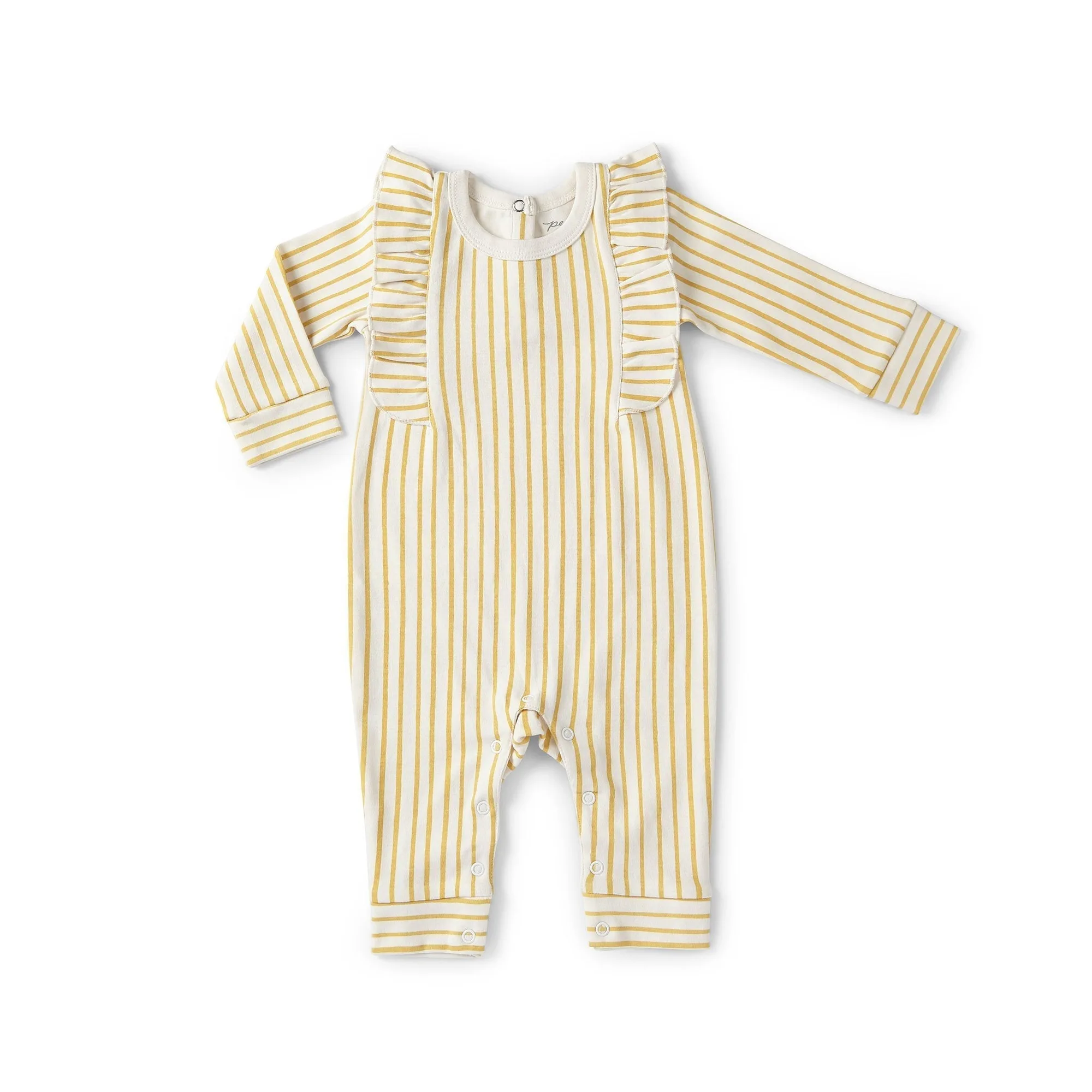 Ruffle Romper - Strepen Weg Goudsbloem