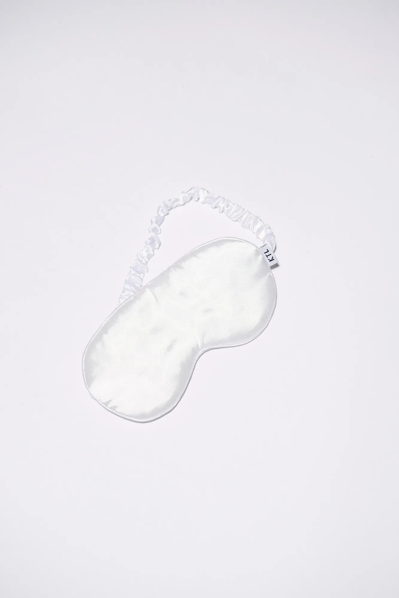 Maschera da Sonno in Raso Daphne Bianco