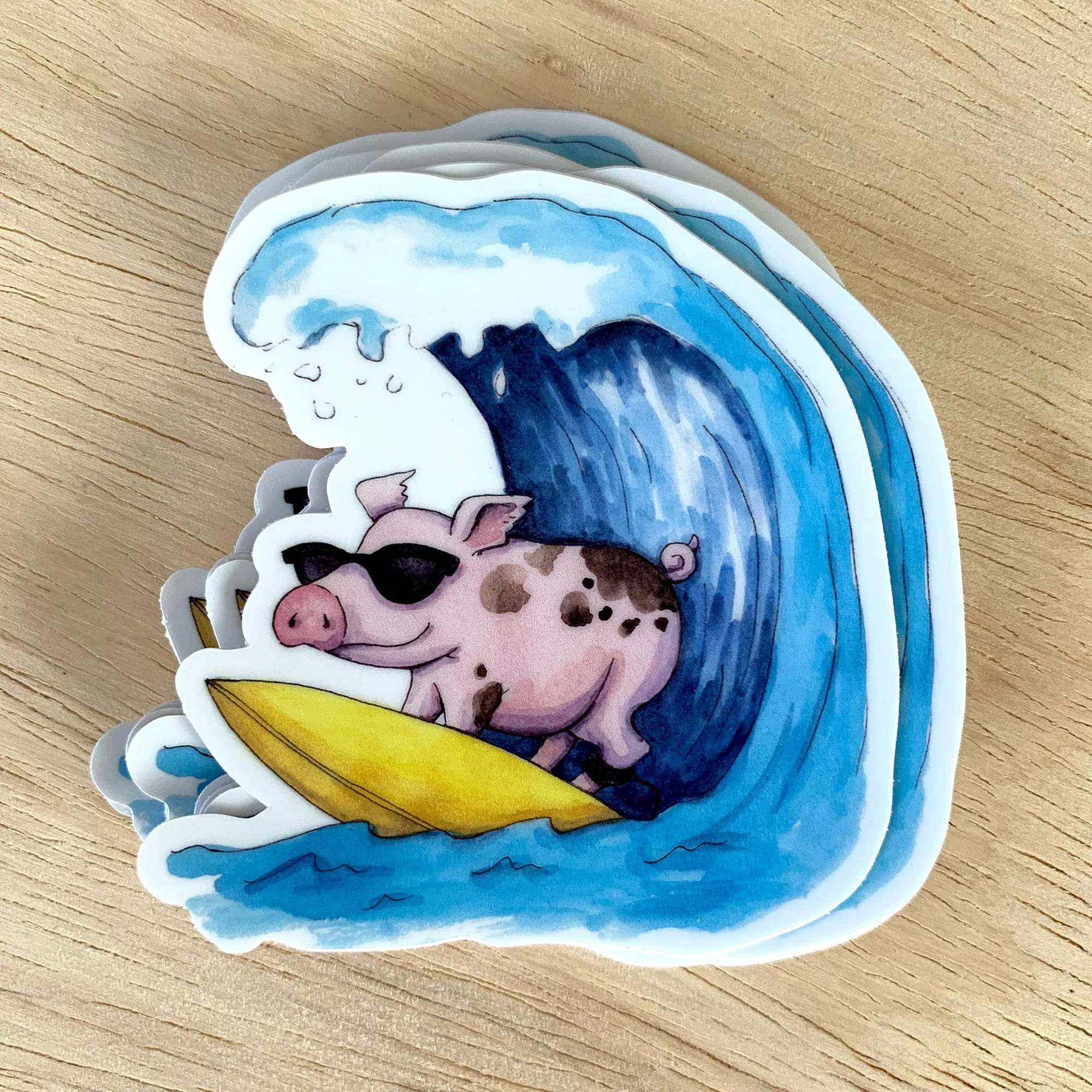 適用於筆電和水瓶的防水貼紙點子