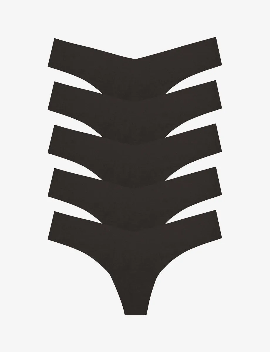 Classic Solid Thong 5-Pack