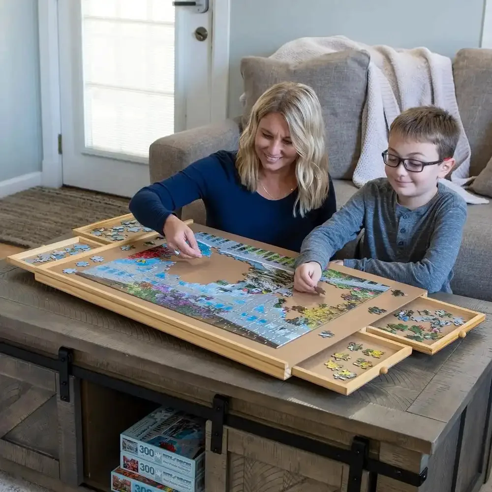 Come usare un plateau per puzzle in legno per organizzare