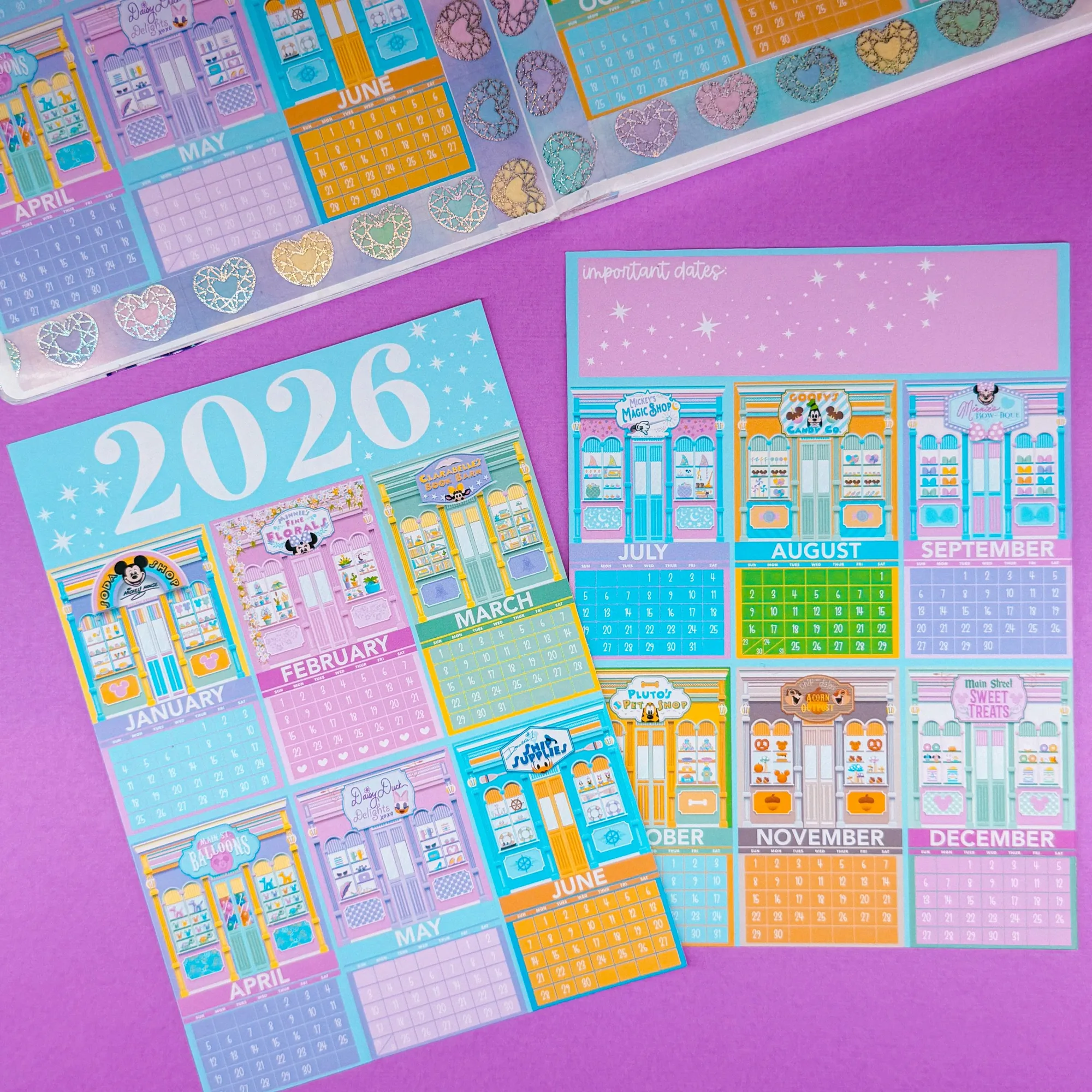 Buy 2026 Calendar Stickers: Size & Layout Guide