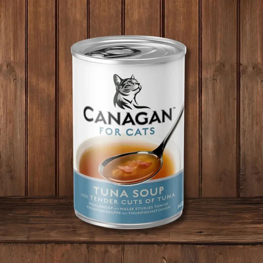 Soupe au thon Canagan : un repas hydratant pour chats