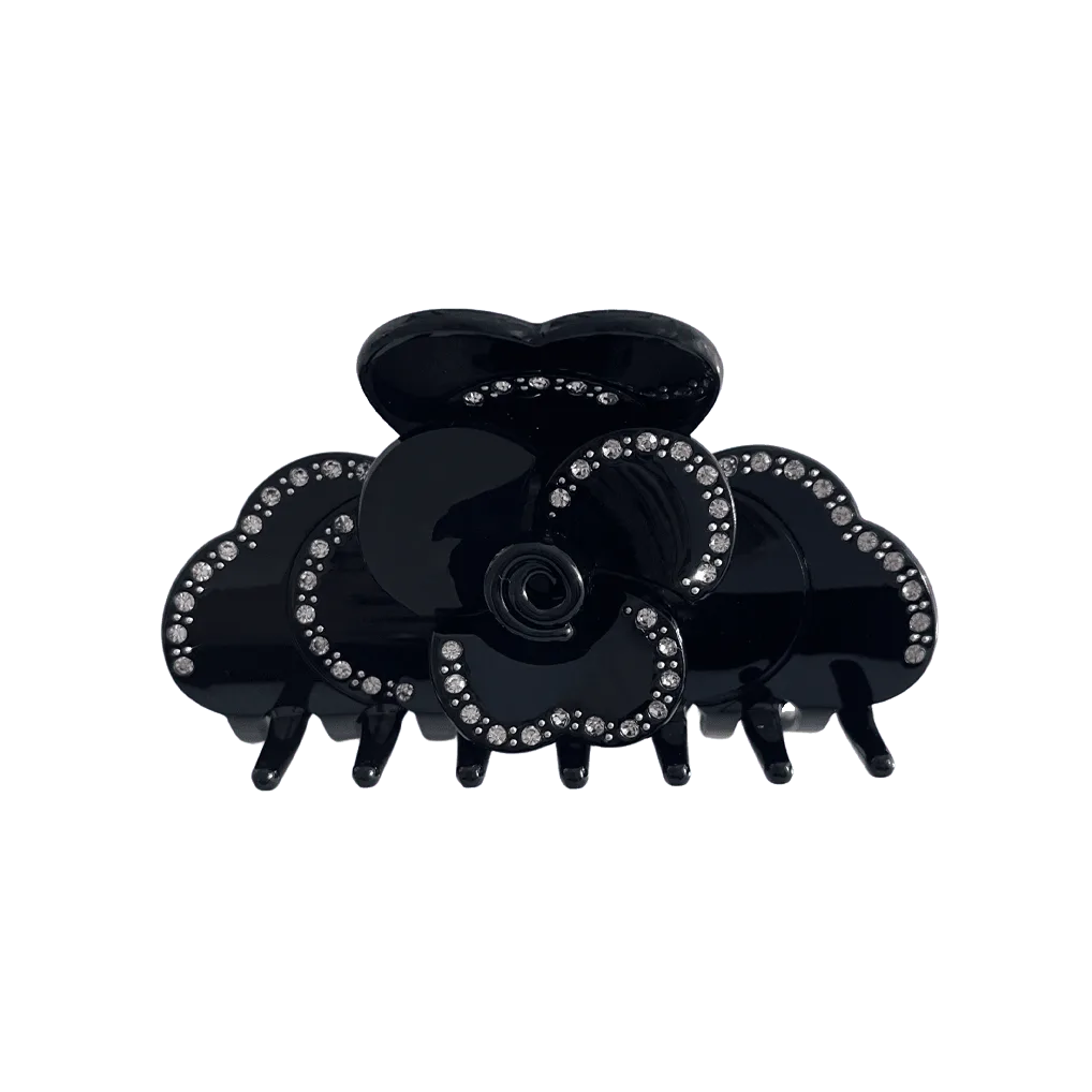 SUZY clip in Black Crystal