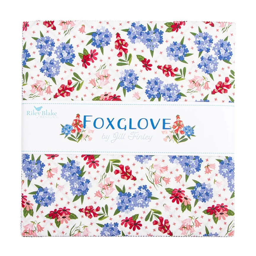 RILEY BLAKE - Foxglove de Jill Finley - Stacker de 10 pulgadas - 42 piezas