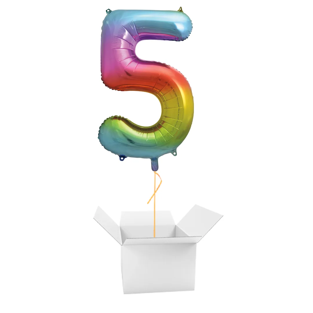 Regenboog nummer 5 ballon in doos: opzet- en weergavetips
