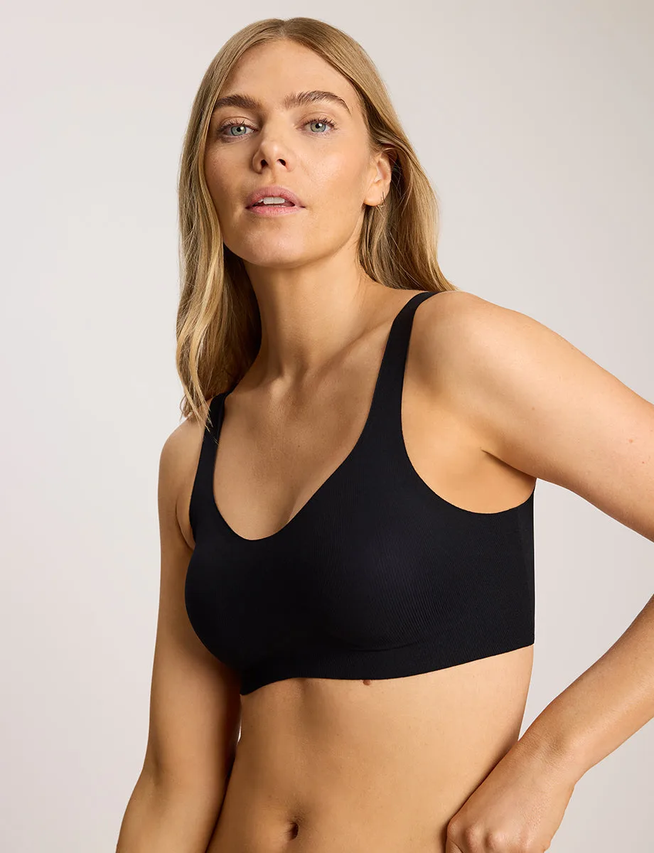 Cotton Refined Rib Bonded Bralette