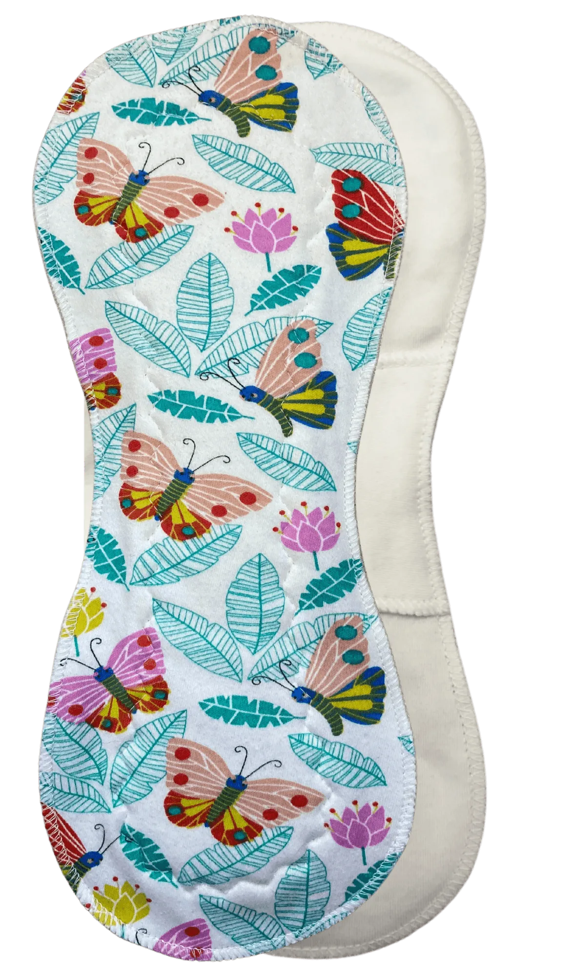 Butterflies Slim Mega Pad - Organic Cotton Reusable Period Pad Incontinence Pad