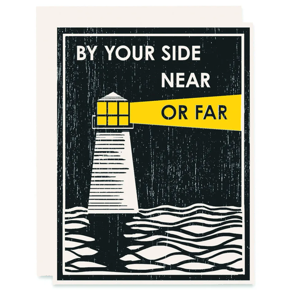 Tarjeta Letterpress Cerca o Lejos