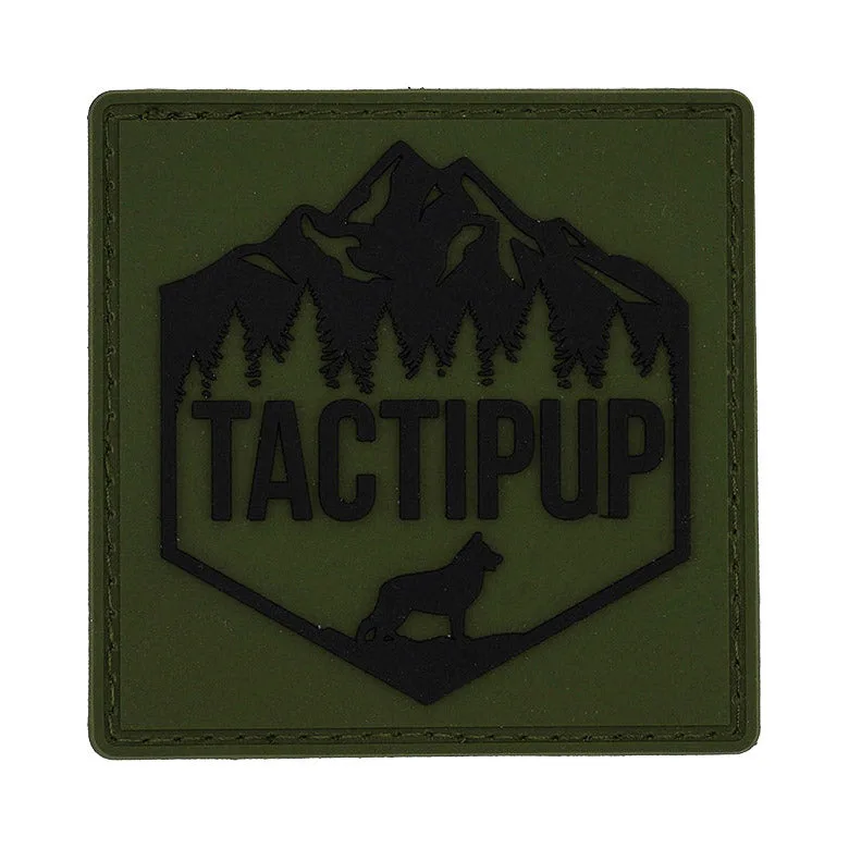 Parche Tactipup verde militar: guía de tamaño y colocación
