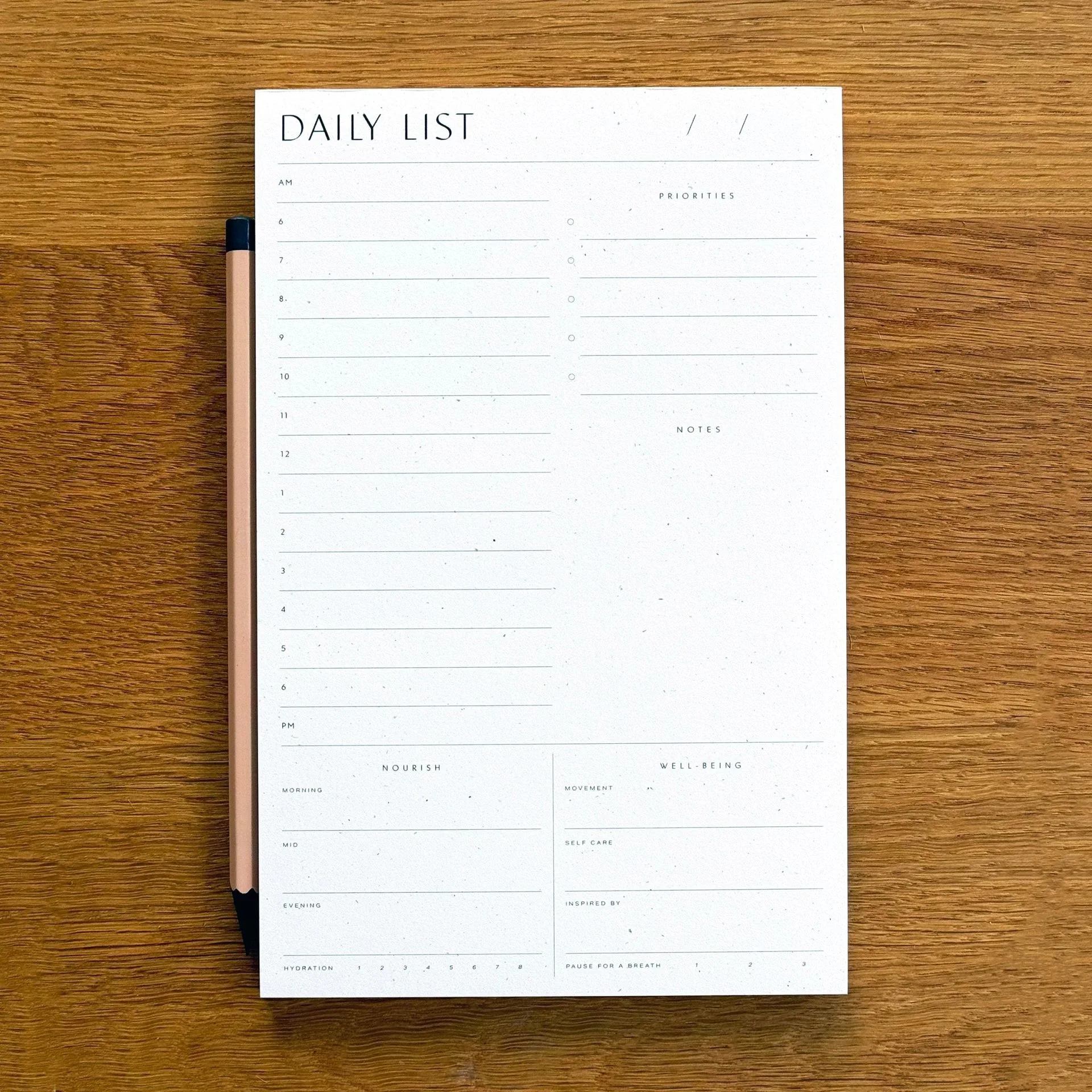 Daily List Planner Pad: Wilde House