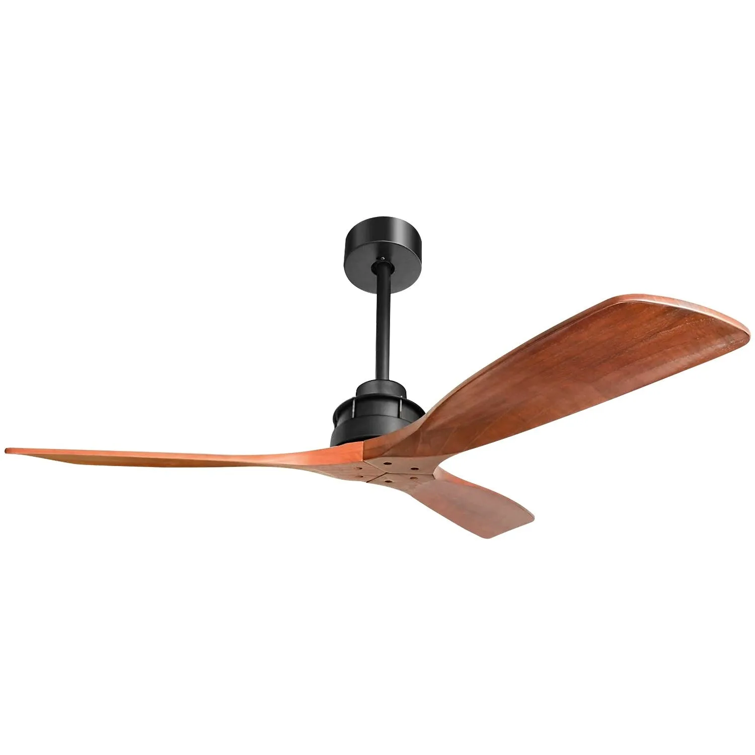 60″ Soild Walnut Wood Ceiling Fan