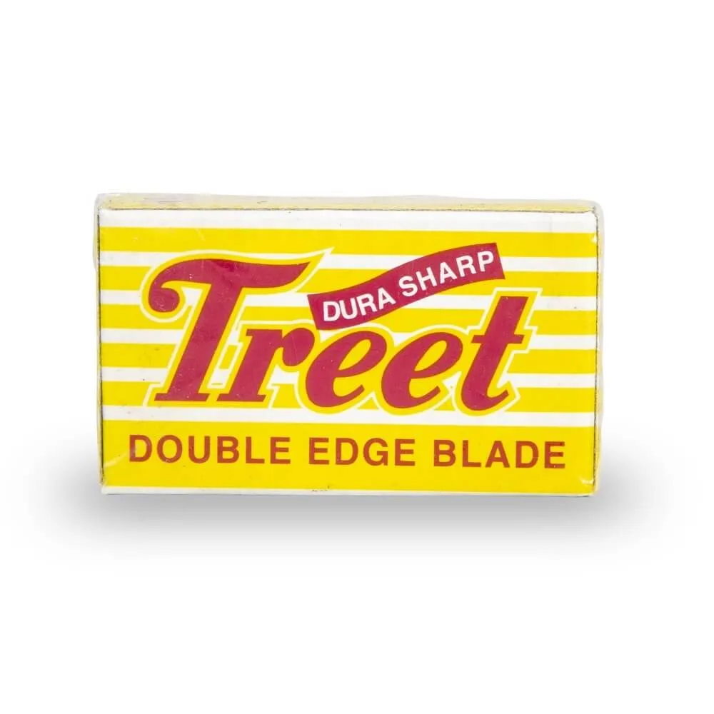 10 Treet Dura Sharp Double Edge Blades, 1 pack of 10 (10 blades)