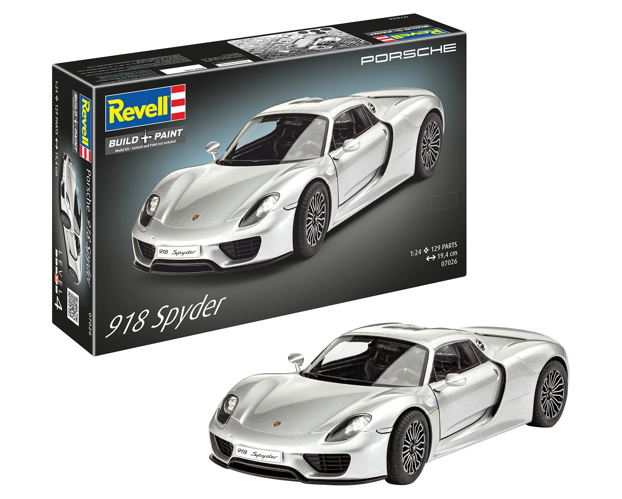 Maqueta Revell Porsche 918 Spyder a escala 1:24