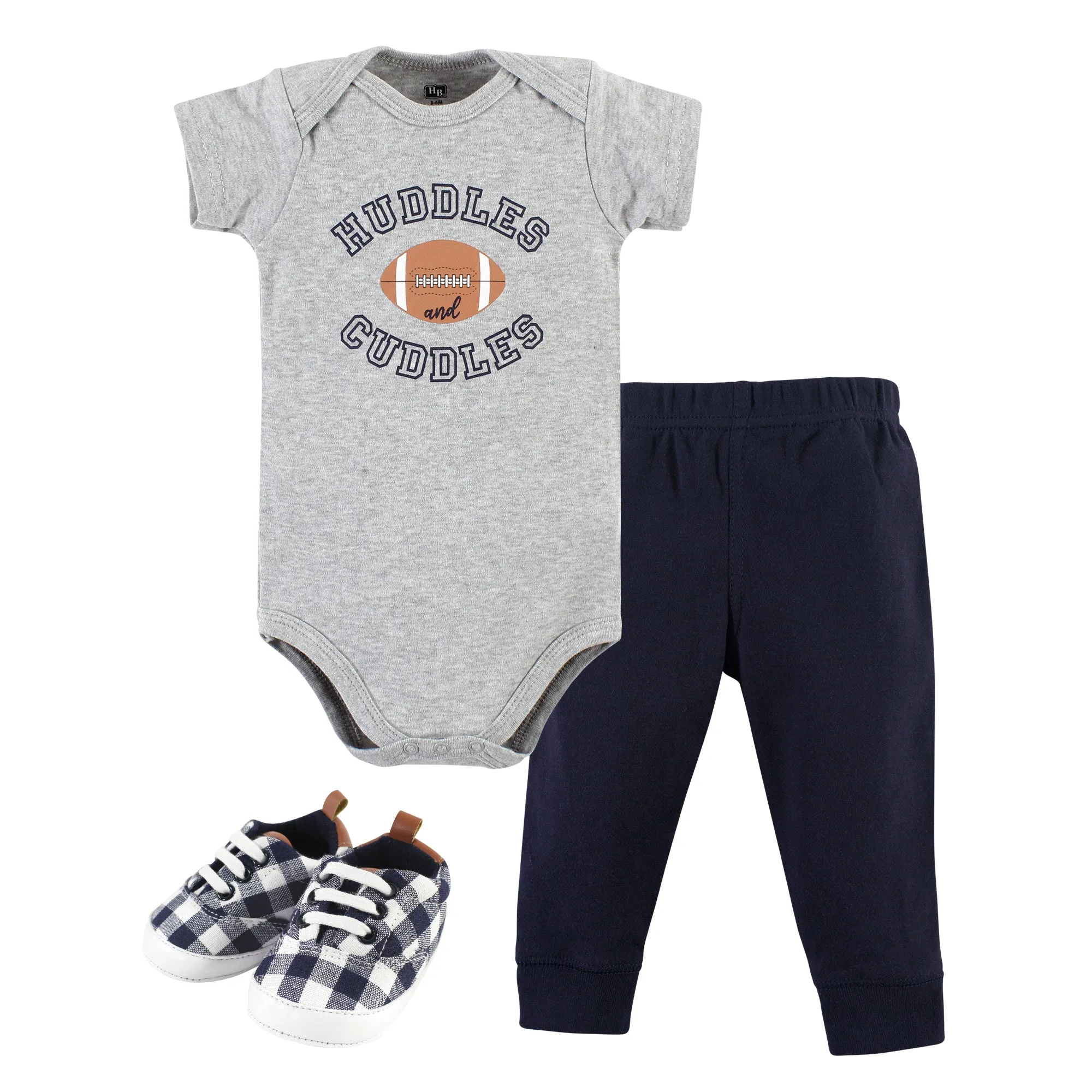 Zo kleed je een baby in een voetbalthema-outfit