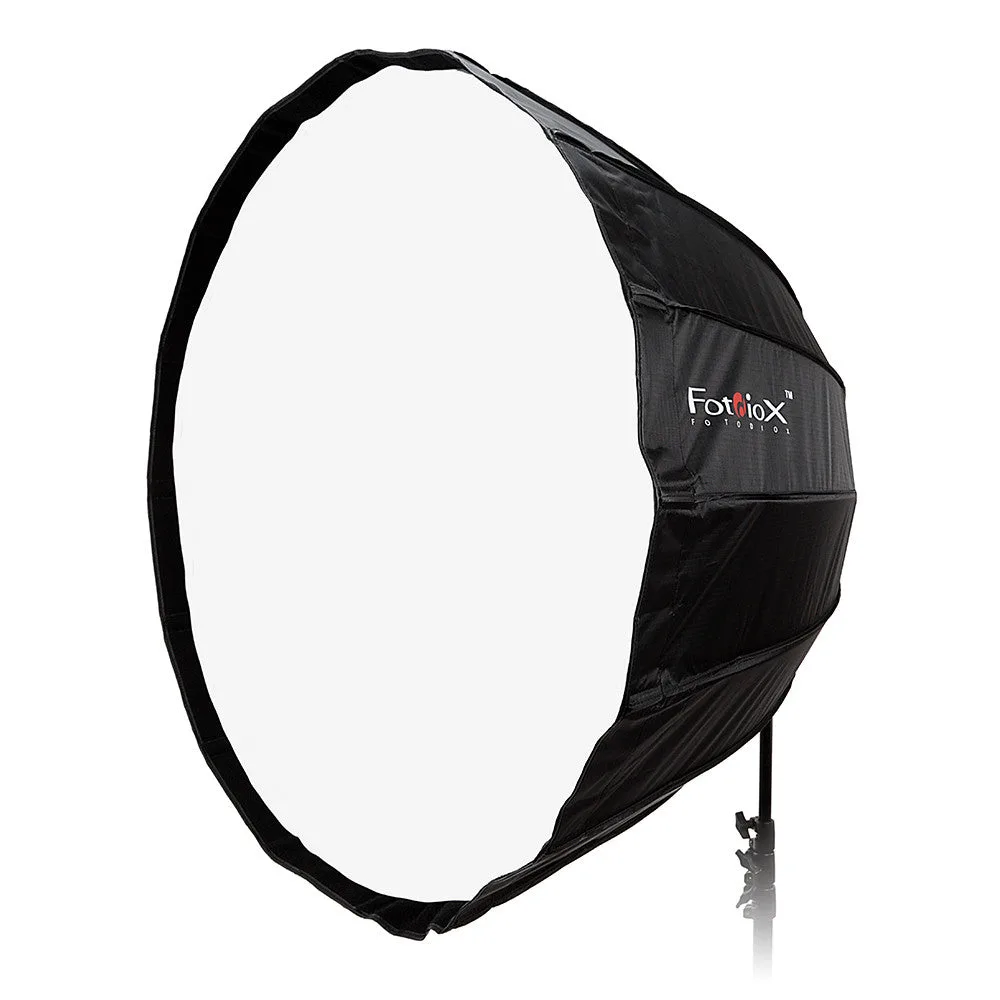 Fotodiox Deep EZ-Pro Parabolic Softbox with Multiblitz P Speedring for Multiblitz P, Compact, and Compatible - Quick Collapsible Softbox with Silver Reflective Interior with Double Diffusion Panels