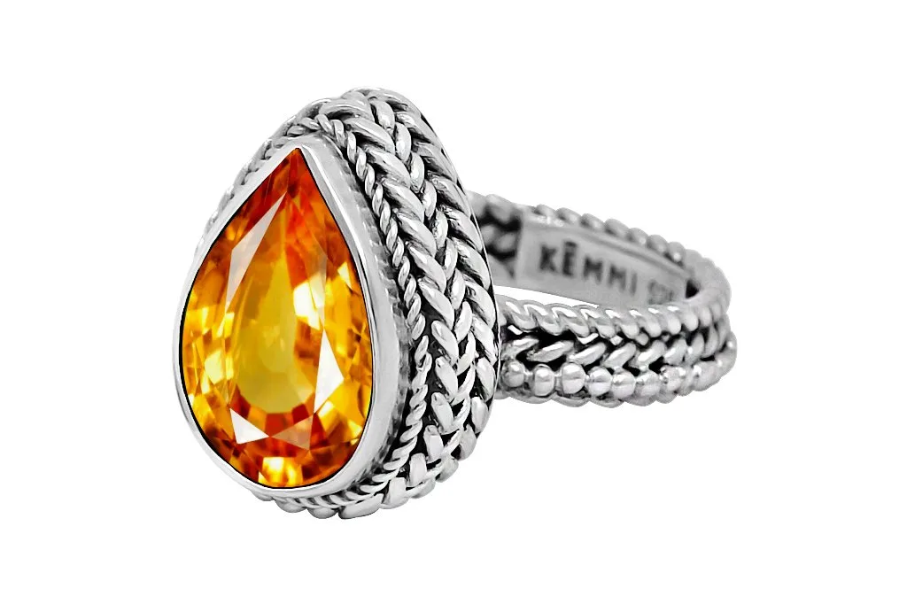 How to Clean and Care for Silver Citrine Rings