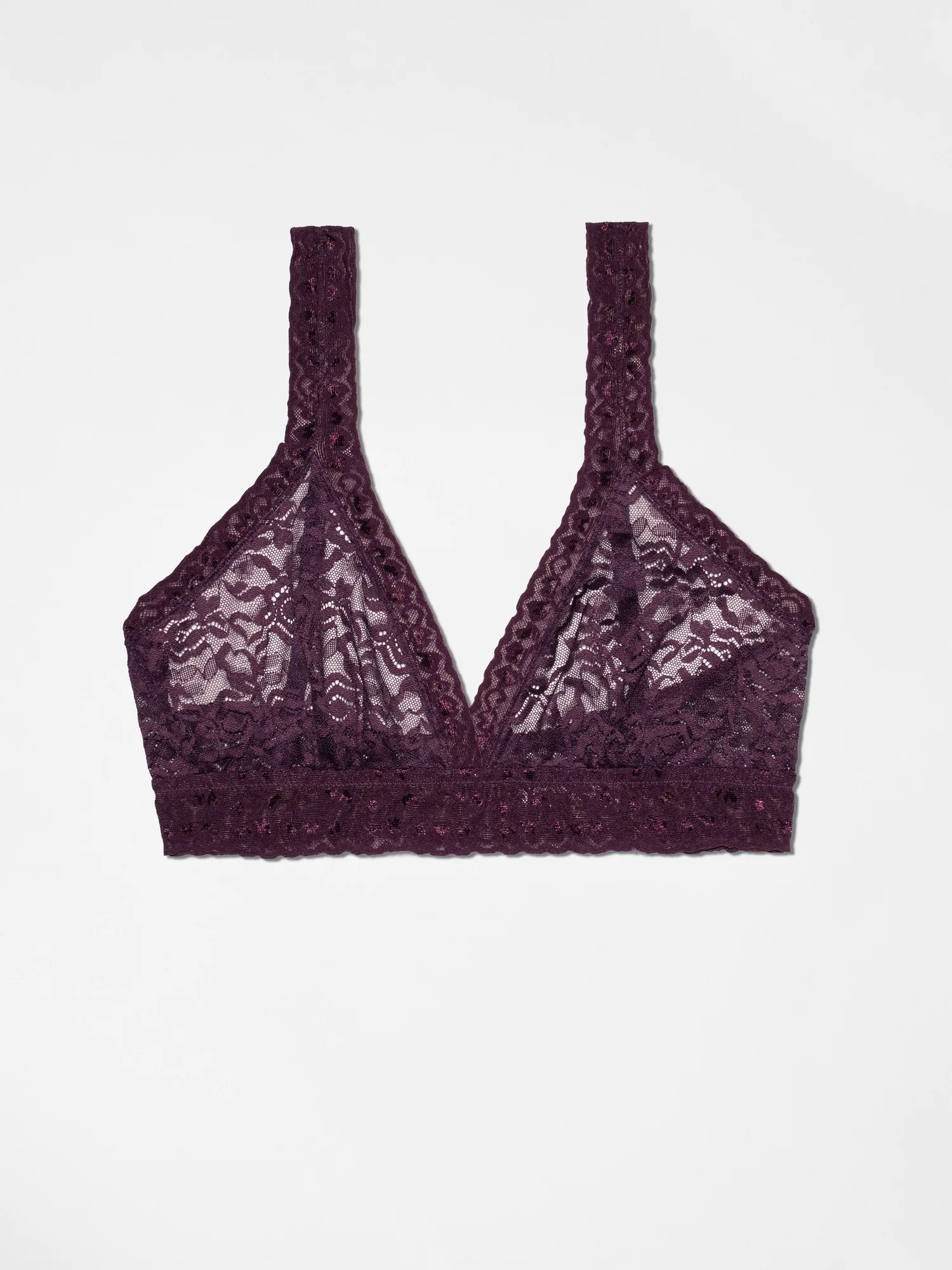 Spitzen-Bralette - Italian Plum