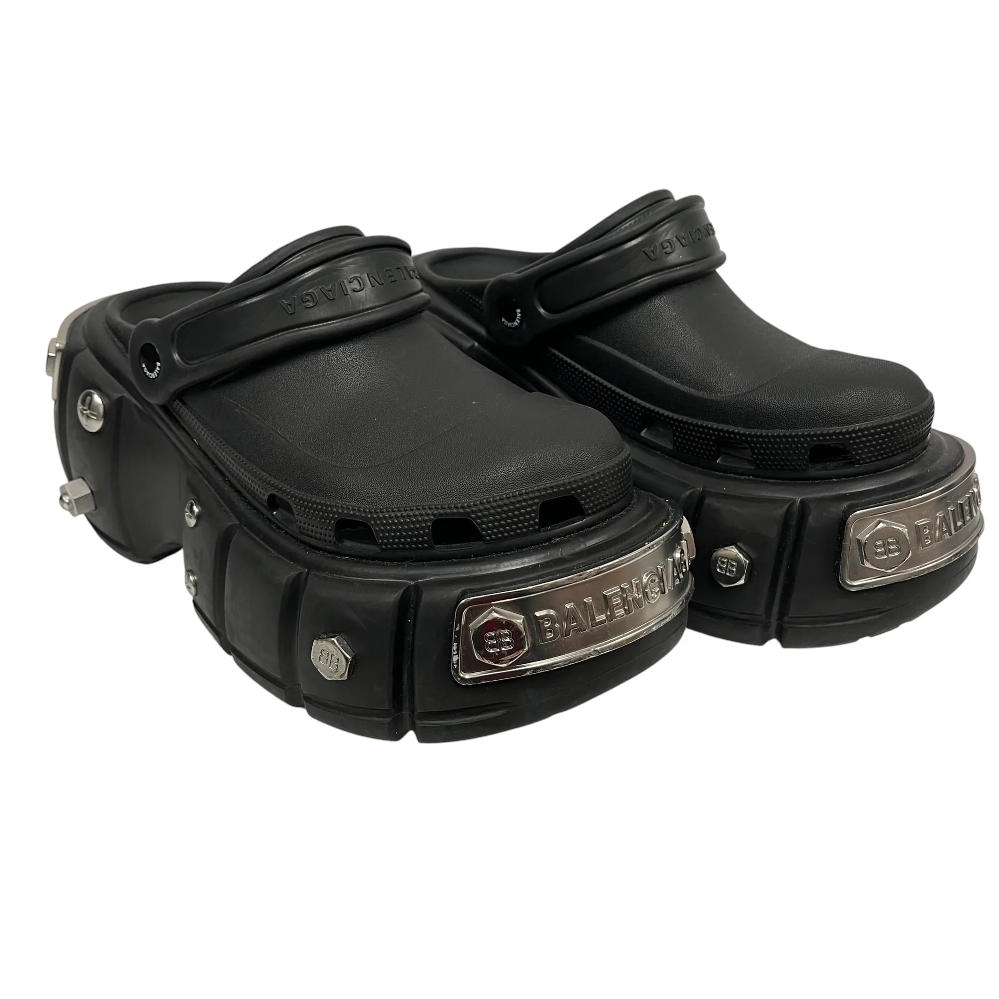 BALENCIAGA/Shoes/EU 41/BLK/Hard Crocs