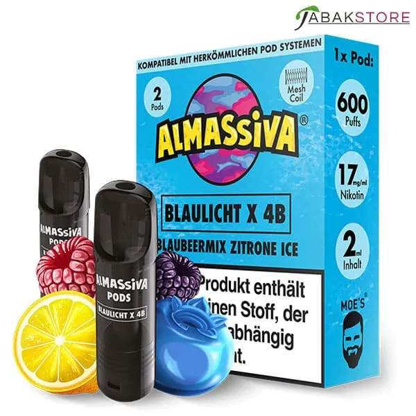 Al Massiva | Blaulicht x 4B| Liquid Pod | 2er Pack