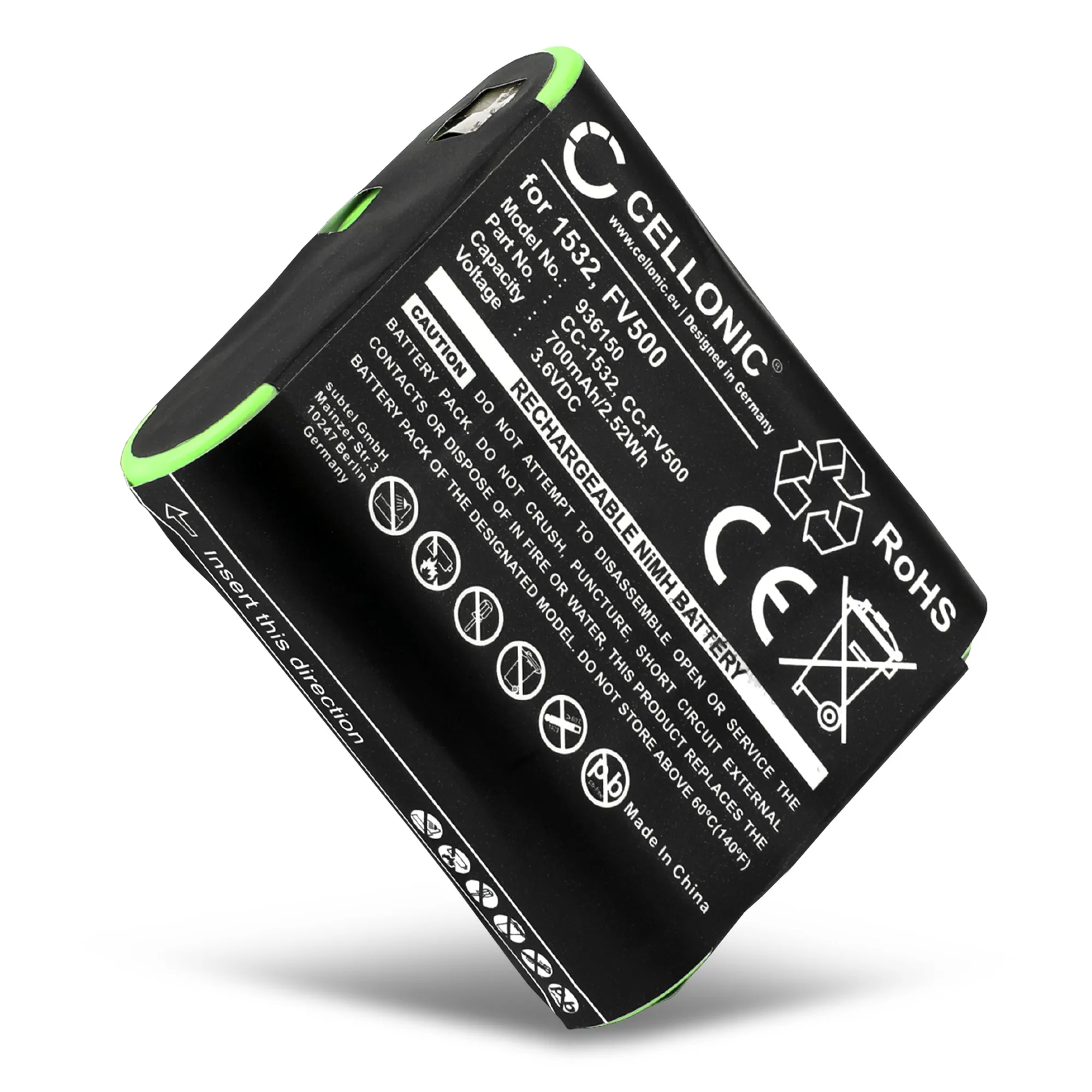 Baterie pro Motorola Talkabout T82 EXTREME, T82, T92 H2O, T800, T200, T600 H20, T260, T460 - PMNN4477A (verze AAA) 3.6V 700mAh NiMH od CELLONIC
