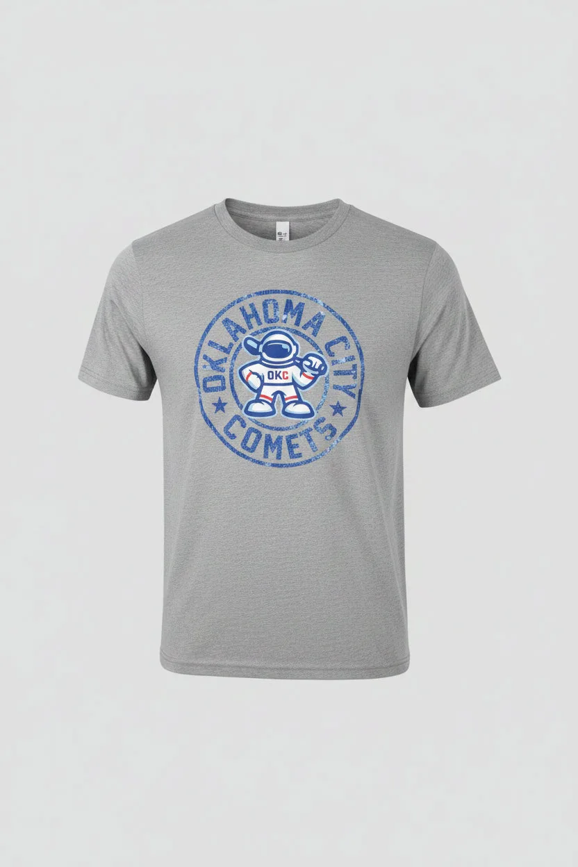 OKC Comets Gray Astro Tee