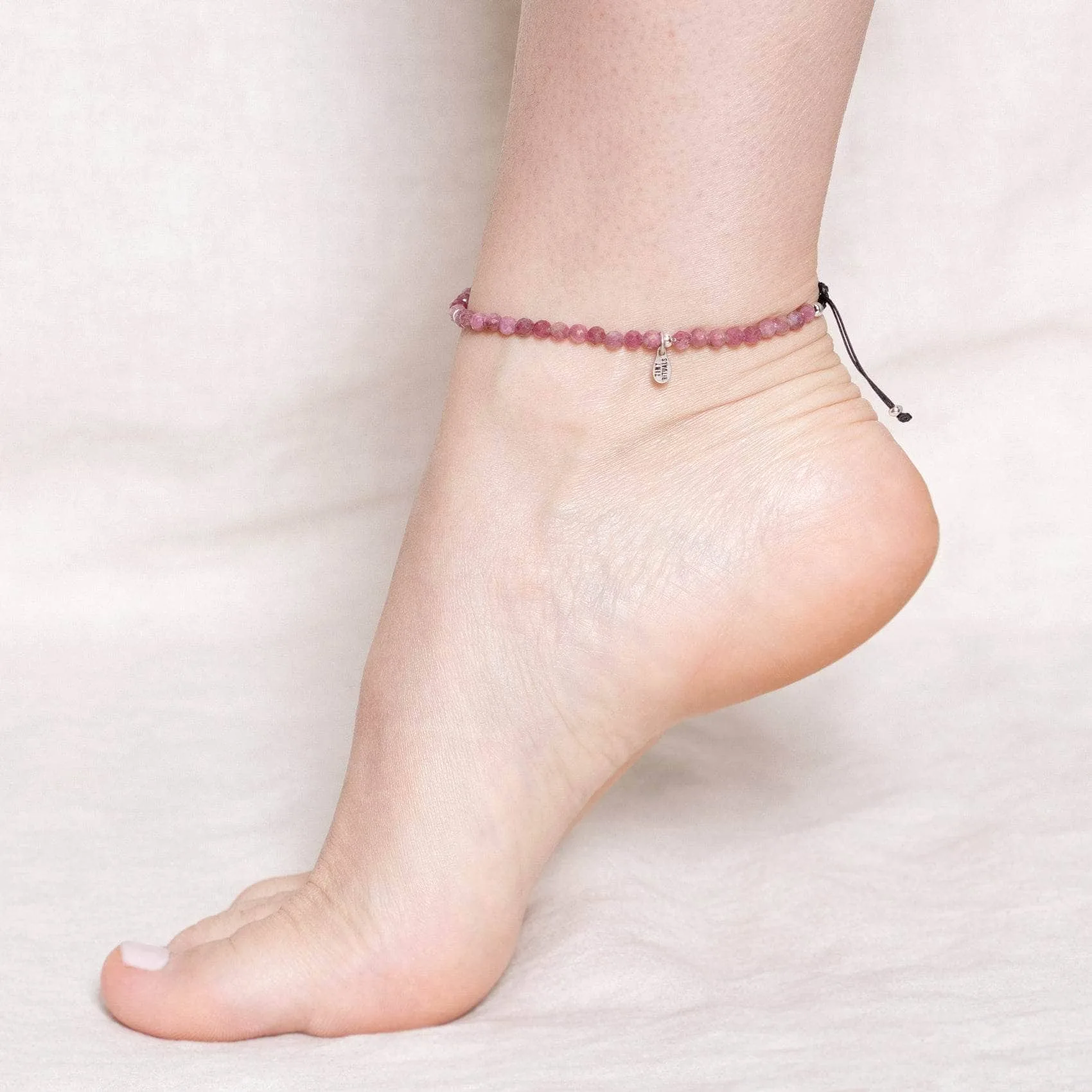 PINK TOURMALINE ENERGY ANKLET - AAA PREMIUM QUALITY