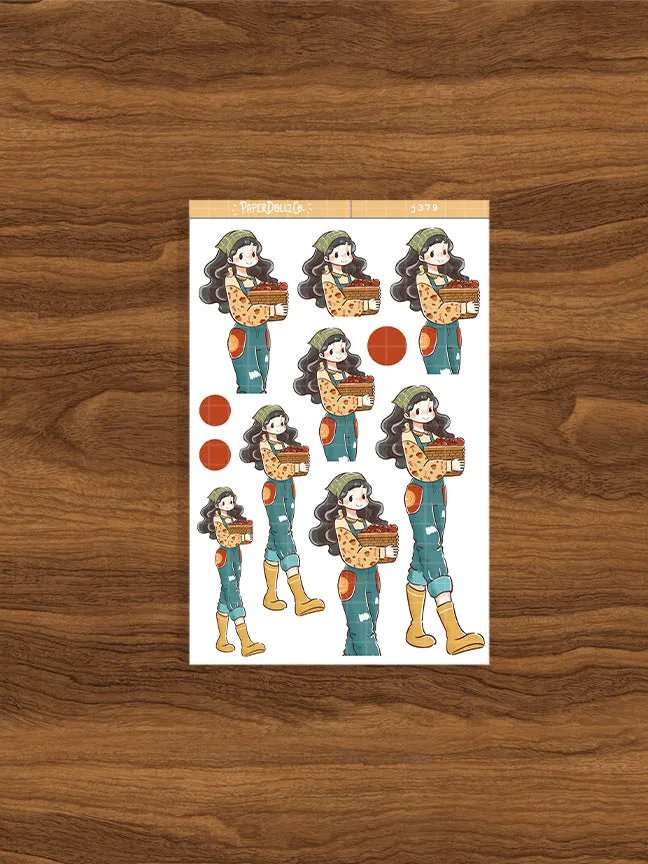 Robin Birds of Autumn Paperdollzco Planner Stickers | J379