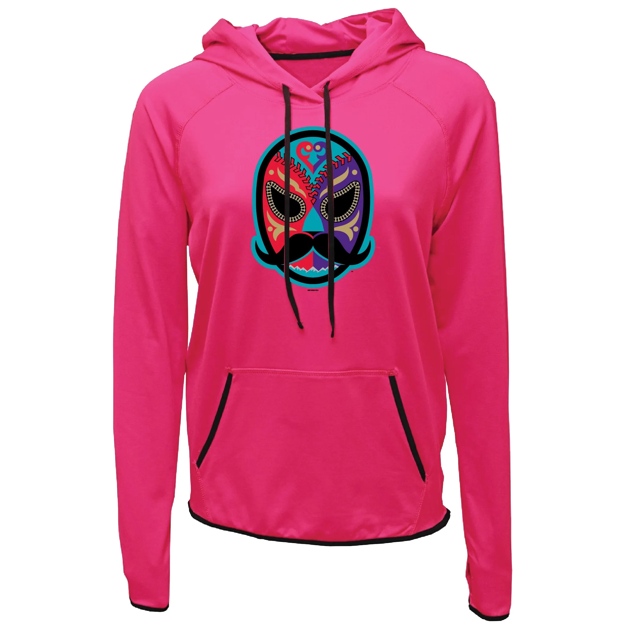 Hill City Howlers Luchadores Women's Pink Athletic Hoodie
