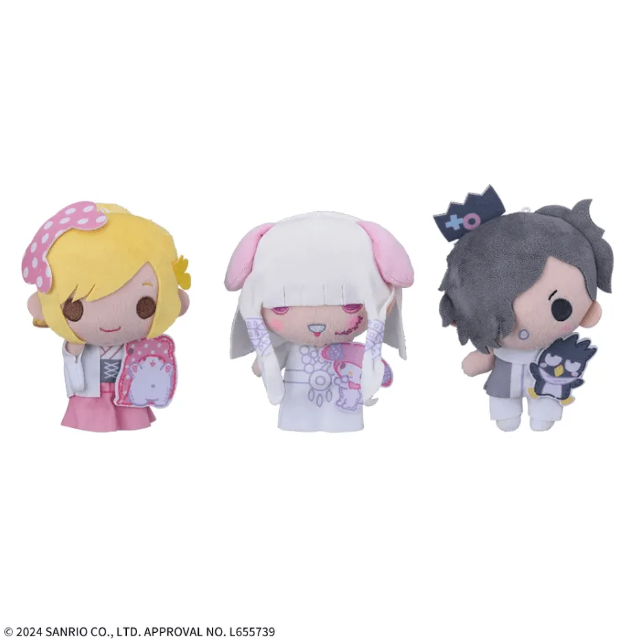 Shintenchikaisei Group Zigzag x Sanrio Characters Plüsch Vol.2 - Lala, Mikoto und Kagemaru (15 cm)