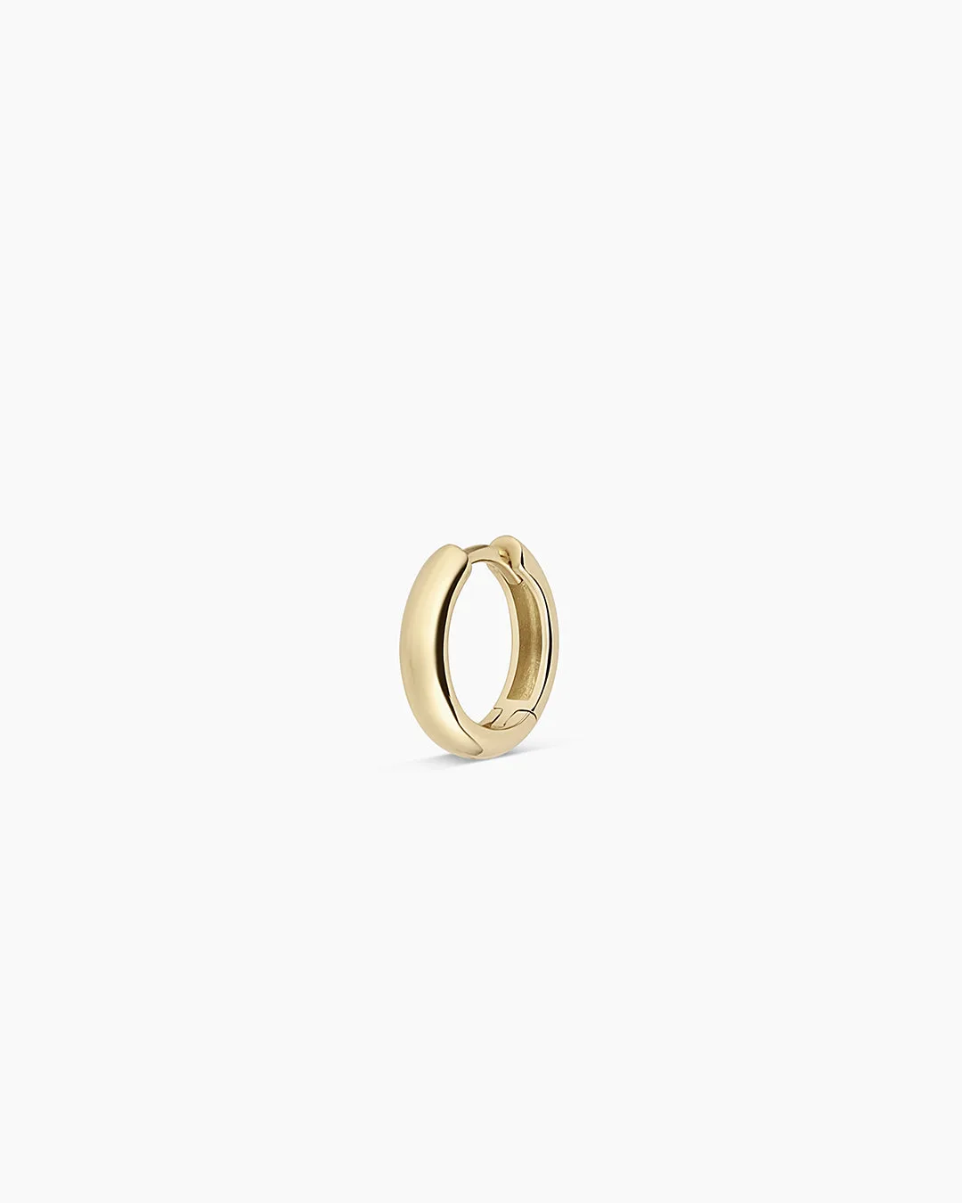 14K Gold Lou Helium Single Huggie