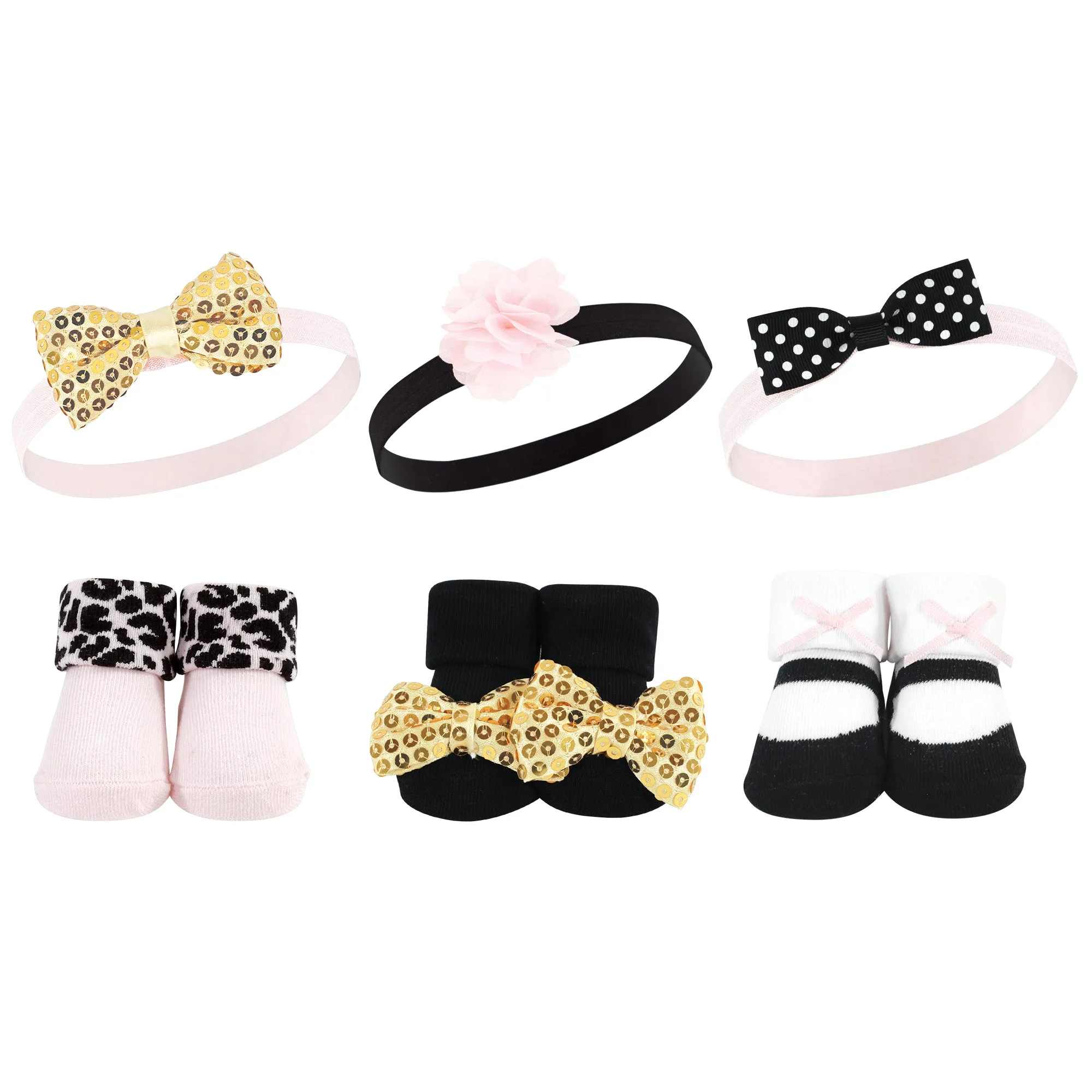 How to Style Baby Headbands and Socks: 6-Piece Set Ideas