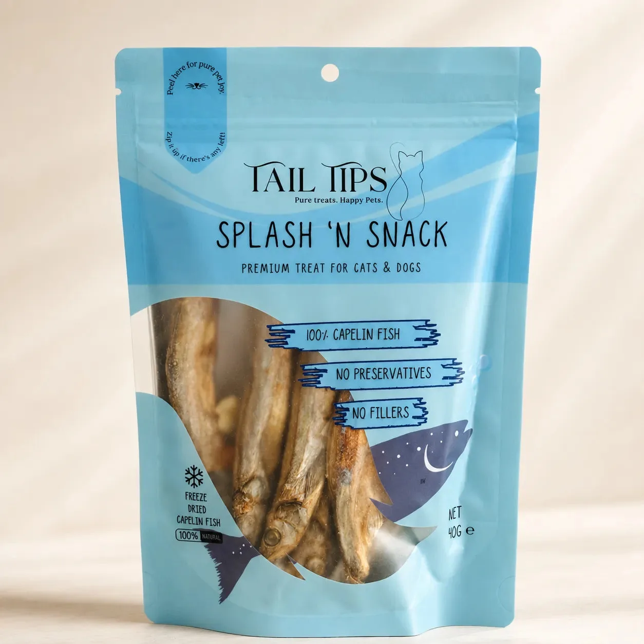 Merluzzo liofilizzato vs capelin: quale snack è meglio?