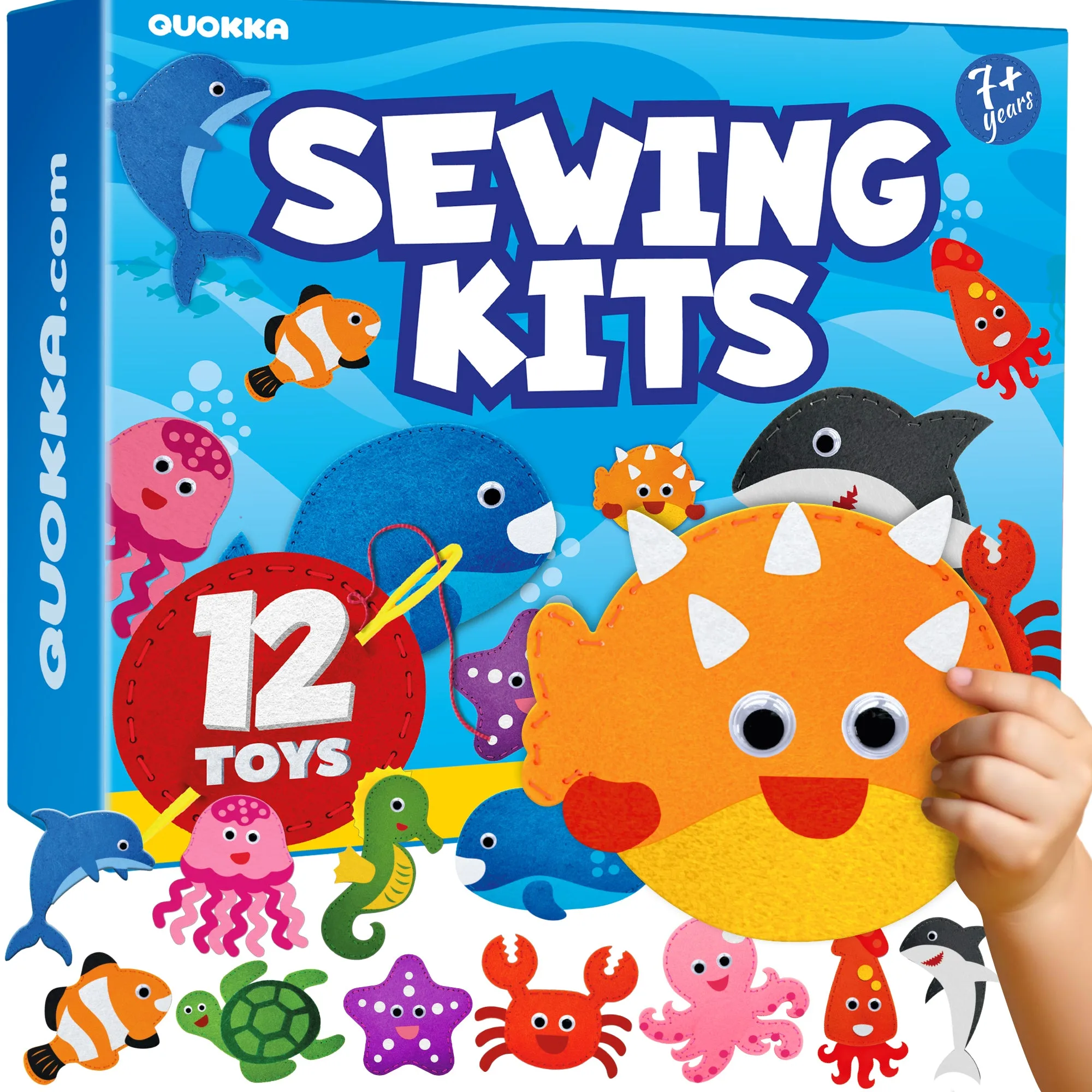 Kit de couture 12 animaux marins pour enfants : FAQ