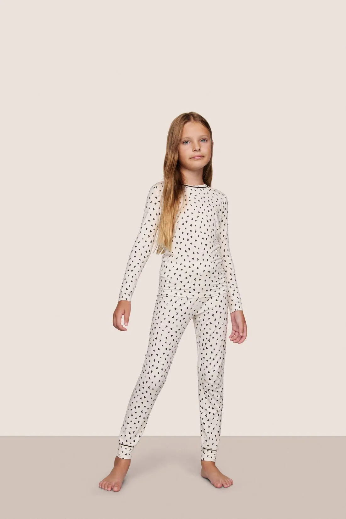 Kinder Bedrucktes TENCELTM Modal Unisex Lange Pyjama-Set