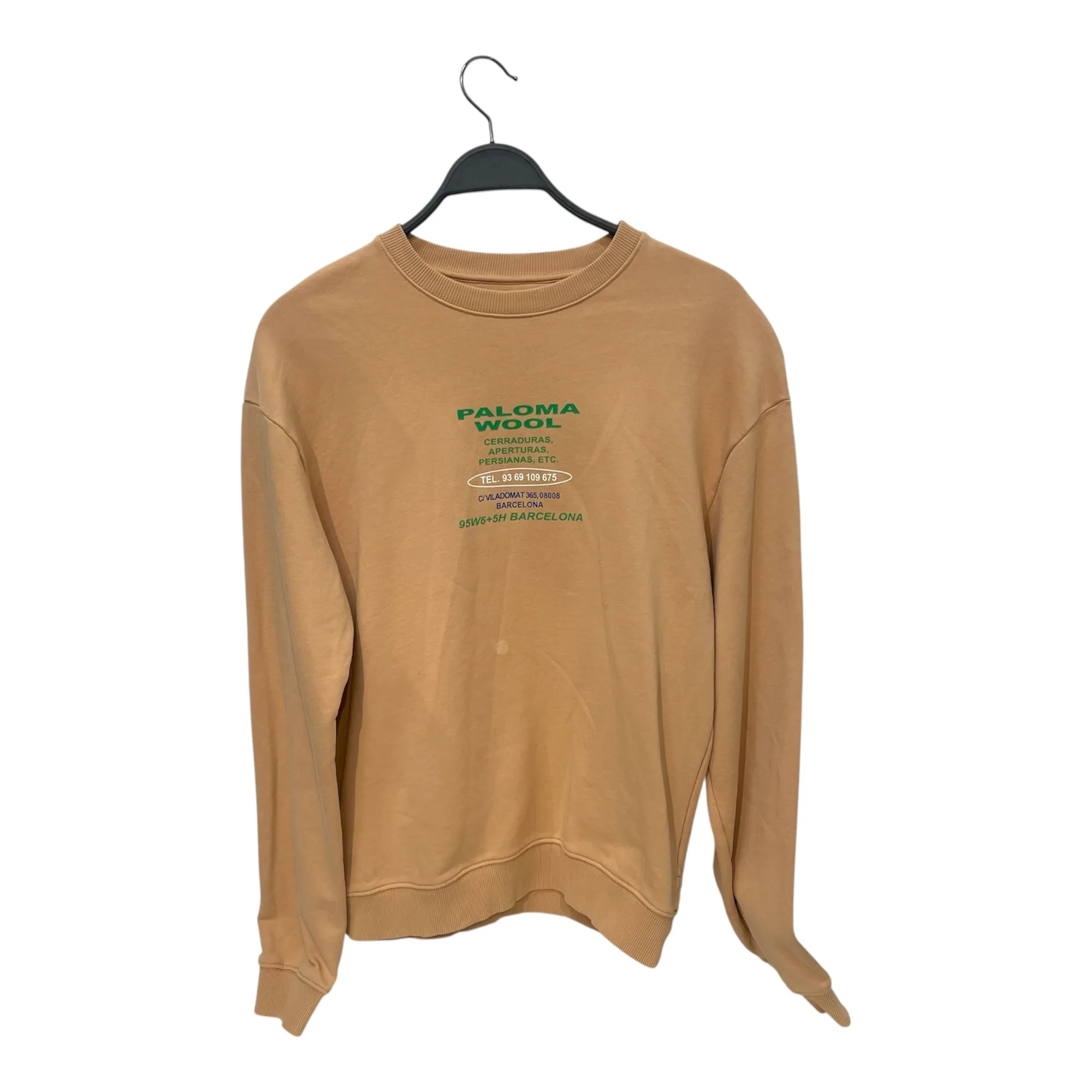 PALOMA WOOL/Sweatshirt/S/Graphic/Cotton/BEG/95W6+5H BARCELONA